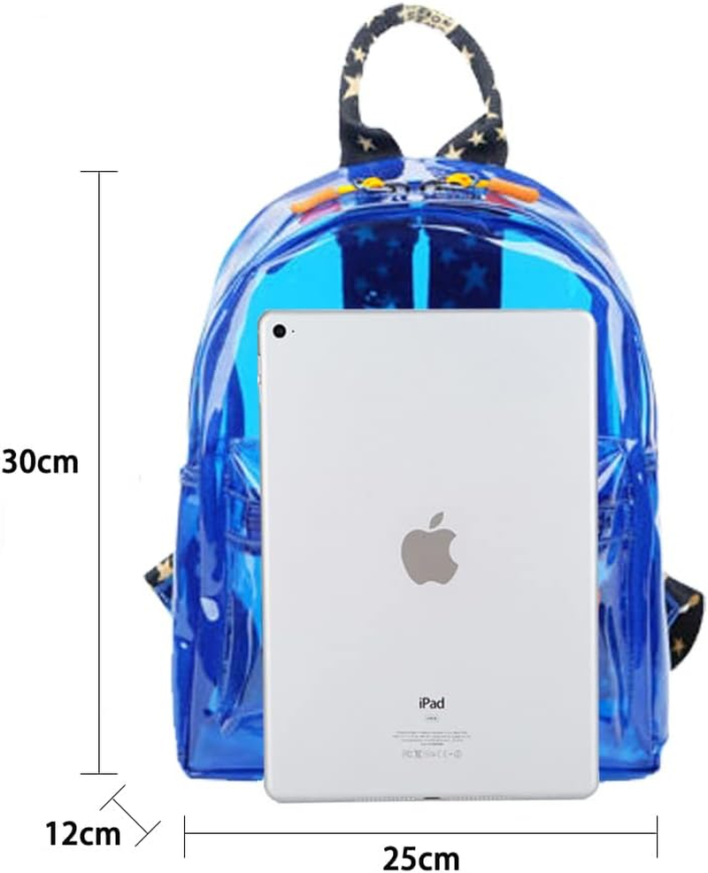 Heavy Duty Transparent Clear Backpack,Tinyat See through Clear Bag for School, Concerts, Sports, Travel and Daily Use image number 6