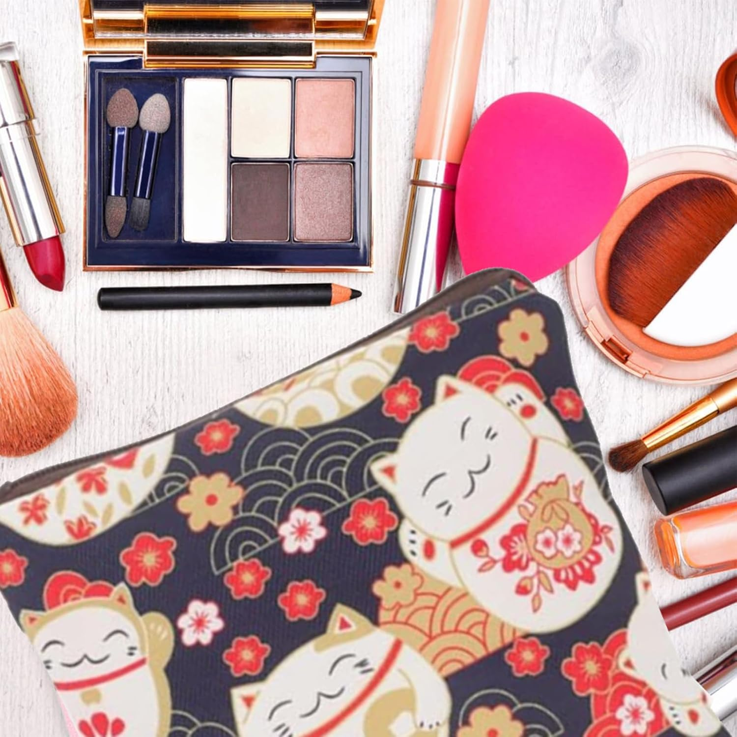 Ksngtixe 2Pcs Cute Cartoon Sanitary Napkin Storage Bag for Teens, Portable Small Period Pouch for School & Travel, Waterproof Feminine Products Organizer (Adorable Design) image number 5