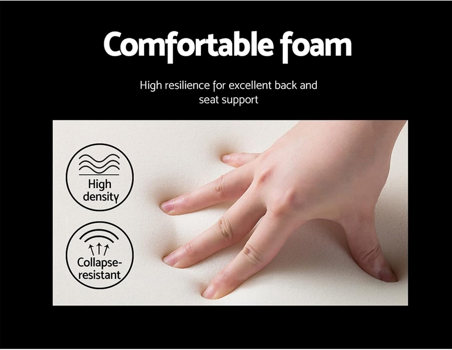 Artiss Dining Chairs Set of 2 Vintage Retro Esright Chair Nursing Seats Reading Seating Home Living Room Bedroom Kitchen Cafe Office Furniture, Polyester Fabric, in 46Cm Seat Height image number 1