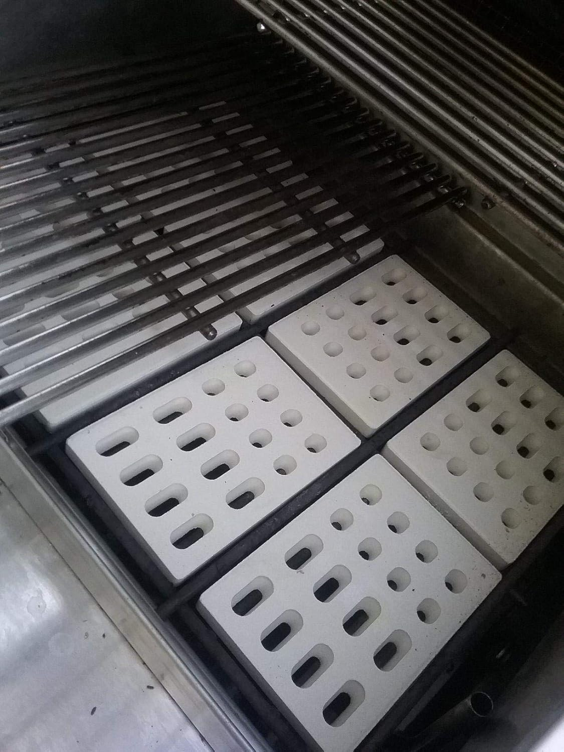 Delsbbq 4-Pack Universal Replacement Heat Plate Flame Tamer for Grand Turbo Grills, Ceramic Brick Flame Tamer, Replacement Parts for Grand Turbo Grand Hall, Barbeques Galore Grand Turbo, Members Mark image number 6