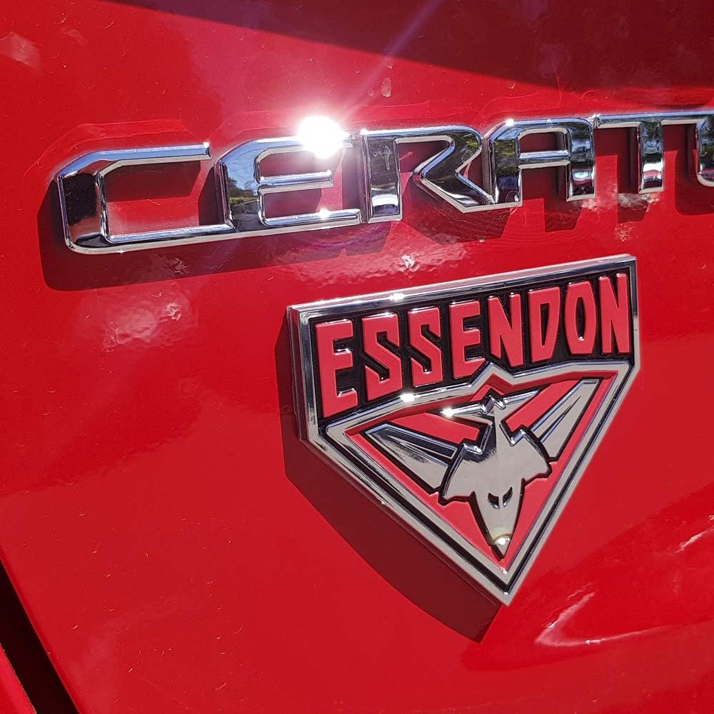 Fan Emblems Essendon Bombers 3D Chrome AFL Supporter Badge image number 1