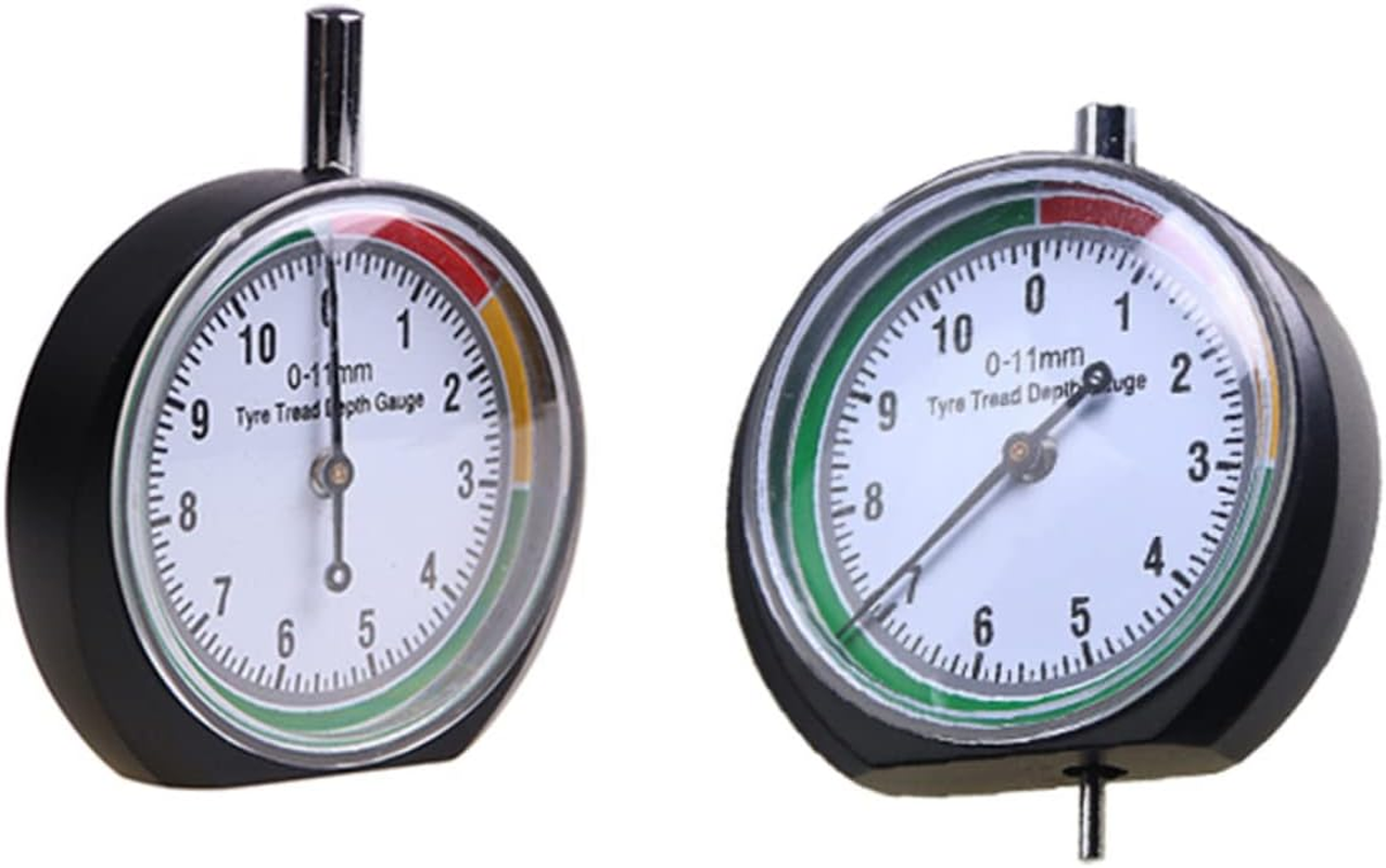 LALADEFIEE 2Pcs Car Tire Tread Depth Gauge Tyre Depth Tester Tool for Trucks and Minivans Accurate Measurement Automotive Tire Monitor image number 5