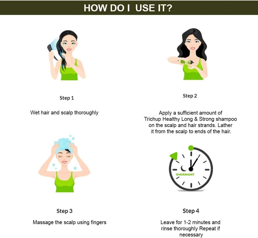 Pack of 2 - Trichup Herbal Shampoo - Healthy, Long & Strong - 100Ml image number 5