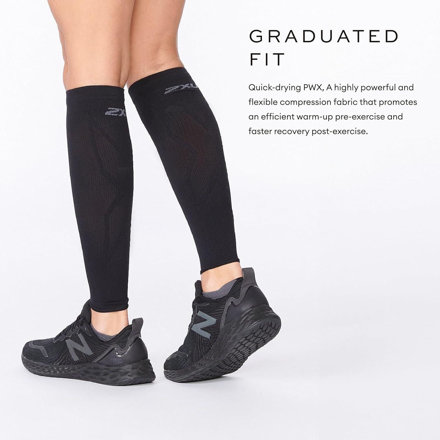 2XU Unisex X Compression Calf Guards - for Lower Leg Support & Recovery image number 6
