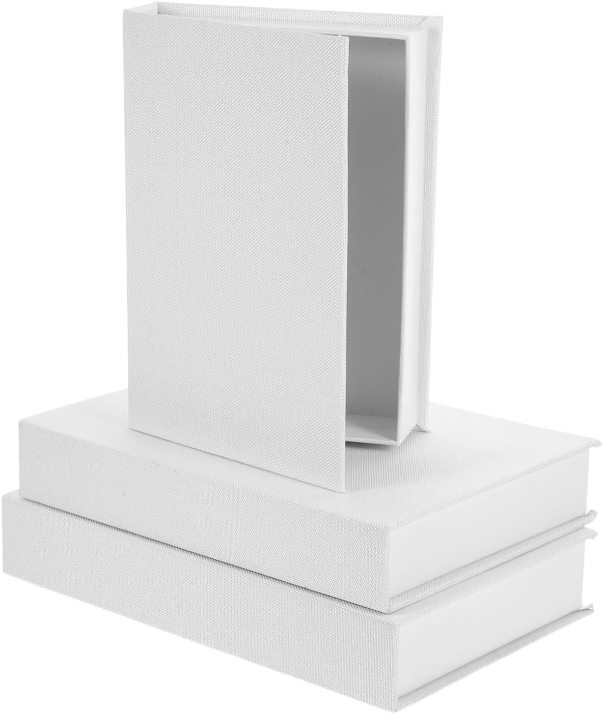 3Pcs Linen Fake Book Storage Box Decorative Antique Faux Books for Modern Home Office Bookshelf Decor Storage Boxes image number 2