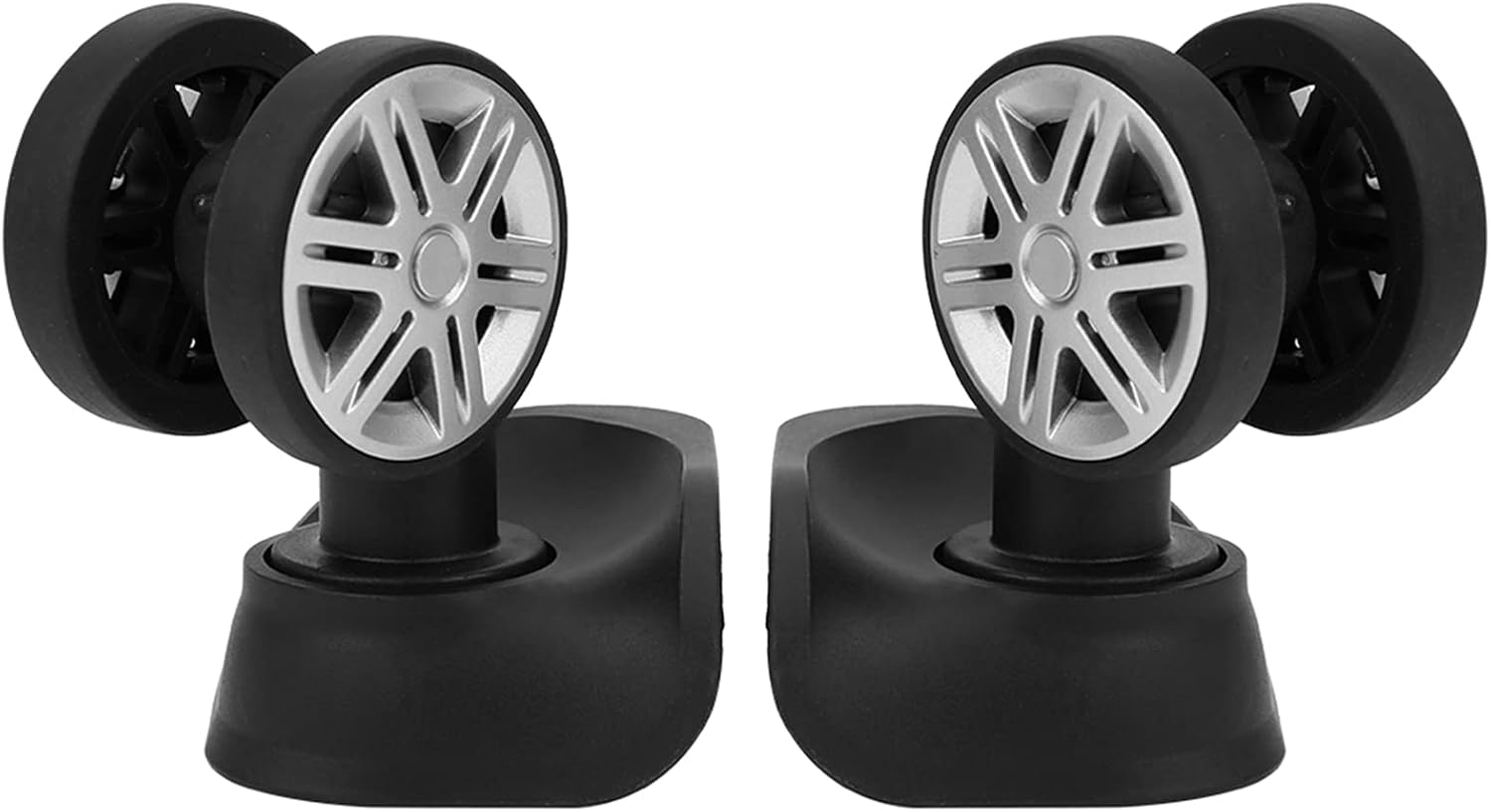 ANKROYU 1Pair Draw Bar Box Wheel, Suitcase Luggage Carrier Wheel, Replacement Luggage Cases Wheel, Draw Bar Box Accessory for Accompanying Equipment Outdoor Travel