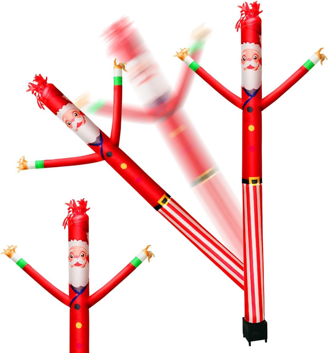8FT Inflatable Air Waving Tube Dancer with Blower Set, Blow up Inflate Santa Clause for Christmas Decorations (Santa Claus) image number 4