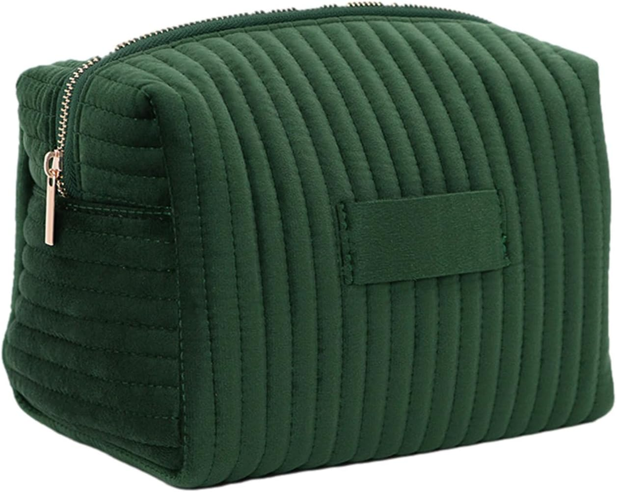 Nevalerra Velvet Makeup Bag, Velvet Cosmetic Bag - Travel Toiletry Bag with Zip, Makeup Brush Toiletry Organiser with Large Capacity for Men and Women, Daily image number 5