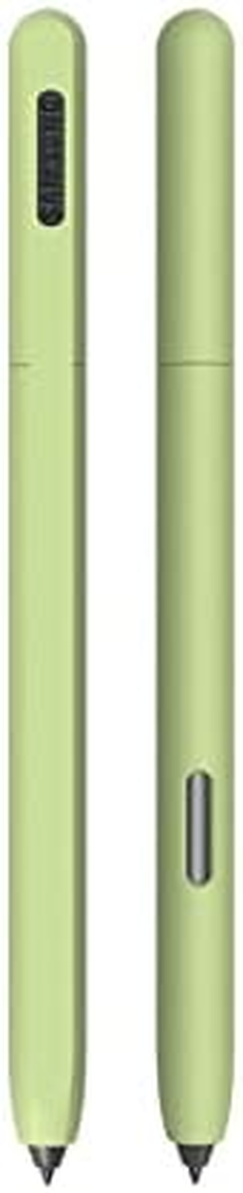 DAYJOY 2 Pack Silicone Sleeve Case Compatible with Samsung Galaxy Tab S7/S7+/S7 FE/S8/S8+/S8 Ultra/S9/S9+/S9 Ultra/S10/S10+/S10 Ultra S Pen, Protective Skin Non-Slip Smooth Grip Holder(Purple+Green)