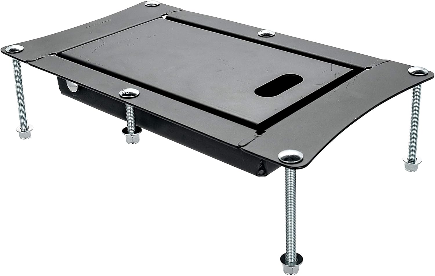 Camco Recessed Motorcycle Wheel Chock - Accommodates Most Tire Sizes - Constructed of Powder-Coated Steel (66101) image number 6