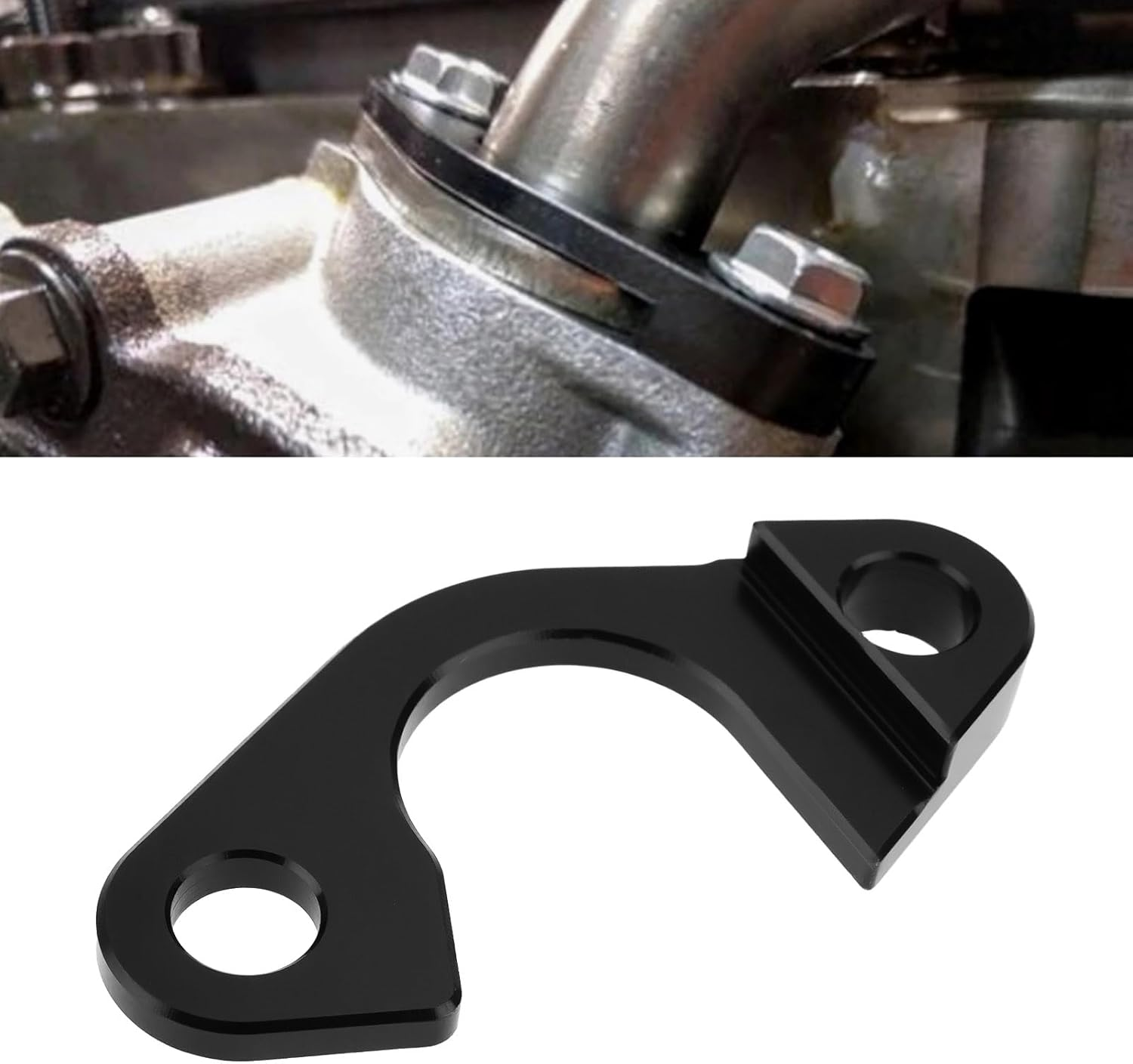 Billet Oil Pump Pickup Tube Girdle Brace Hold down with Srews Compatible with GEN III IV LS LS1 LS2 LS3 image number 1