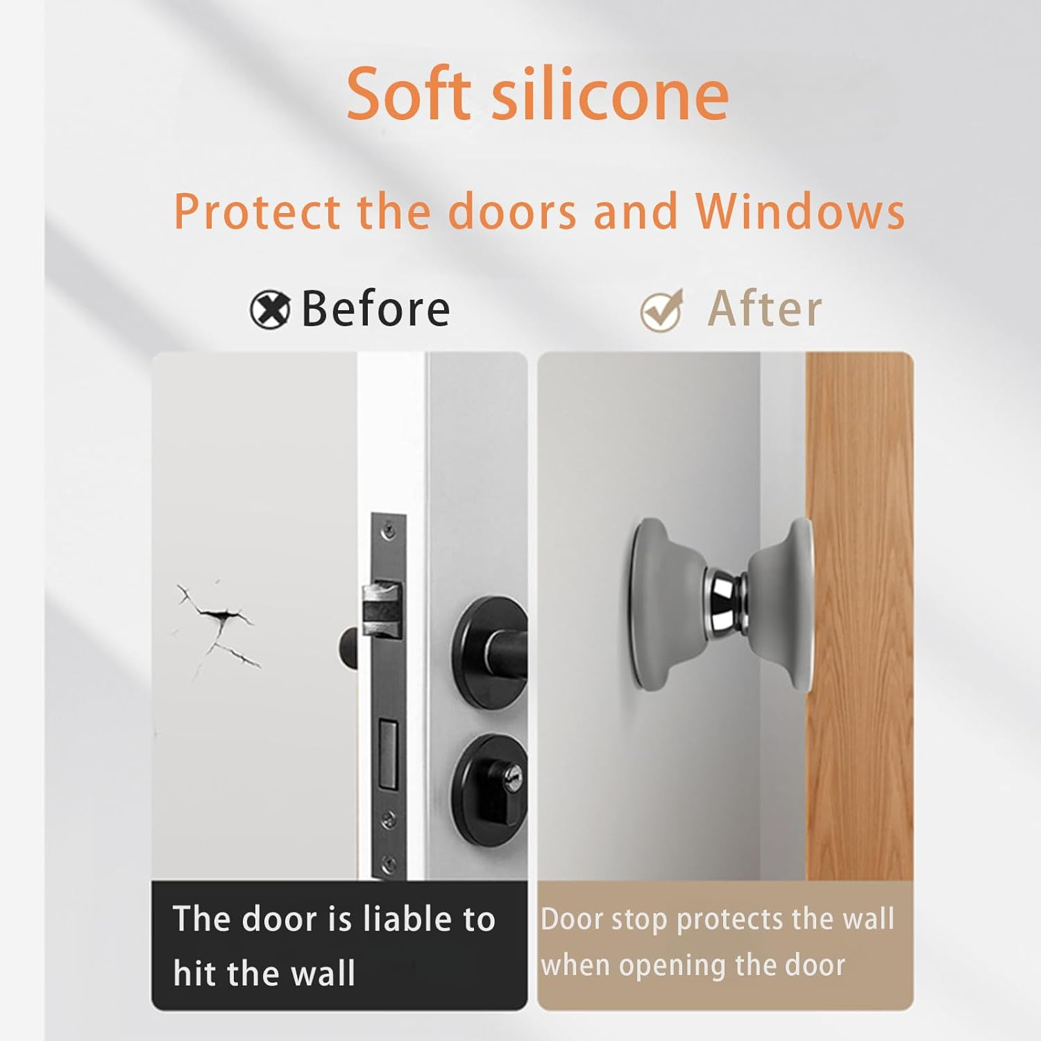 MYTOAU RV Magnetic Door Catch, Silicone Magnetic Door Stopper for Rvs, Motor Homes, Boats and Compartments (2White,2Black) image number 3