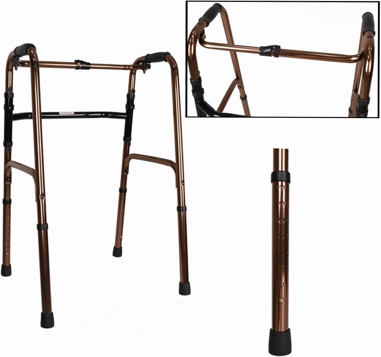 Aluminum Walker for Seniors, Lightweight and Adjustable Height