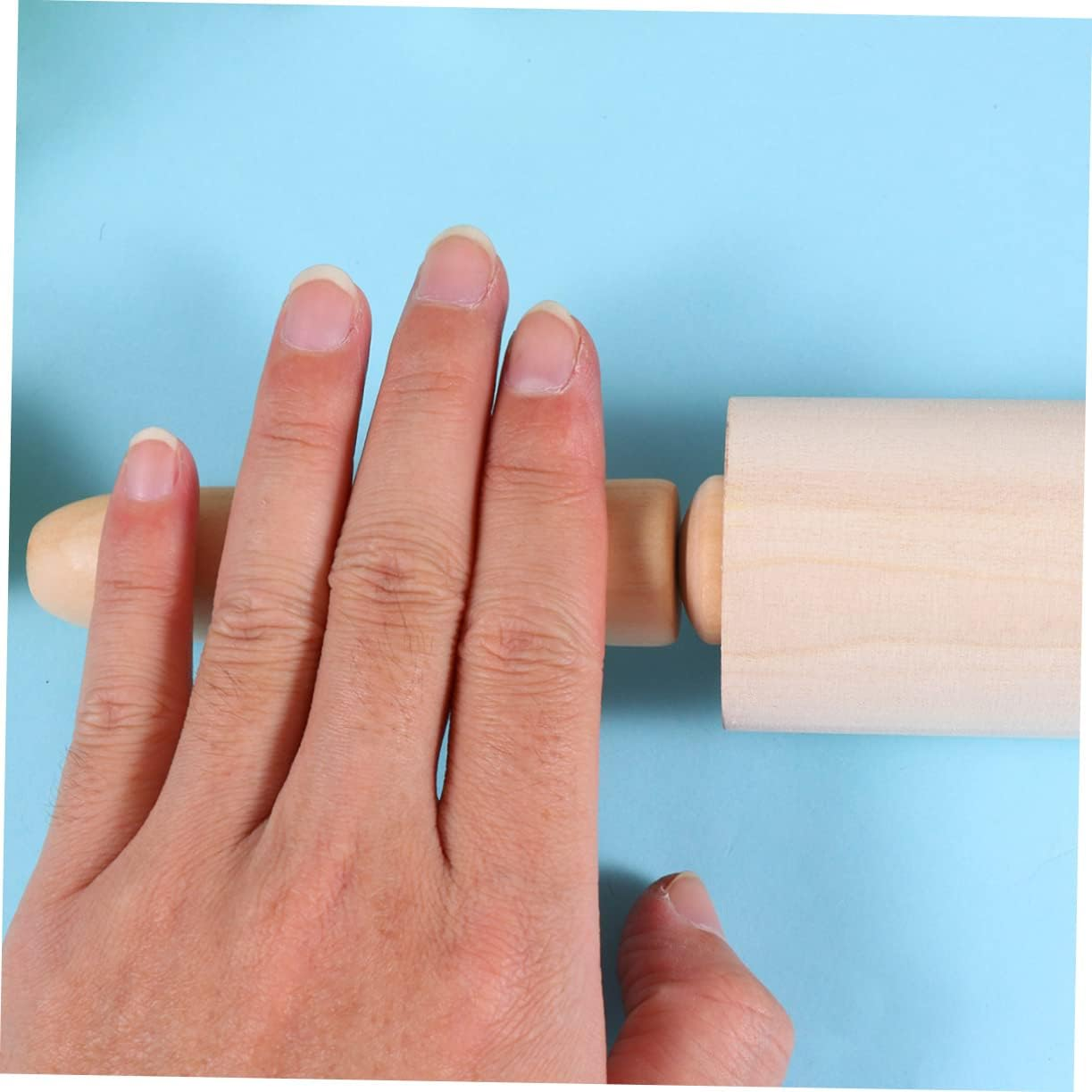 Wooden Rolling Pin Christmas Dough Roller Pin Professional Kitchen Tool for Cookie Pizza Single for Holiday Baking image number 2