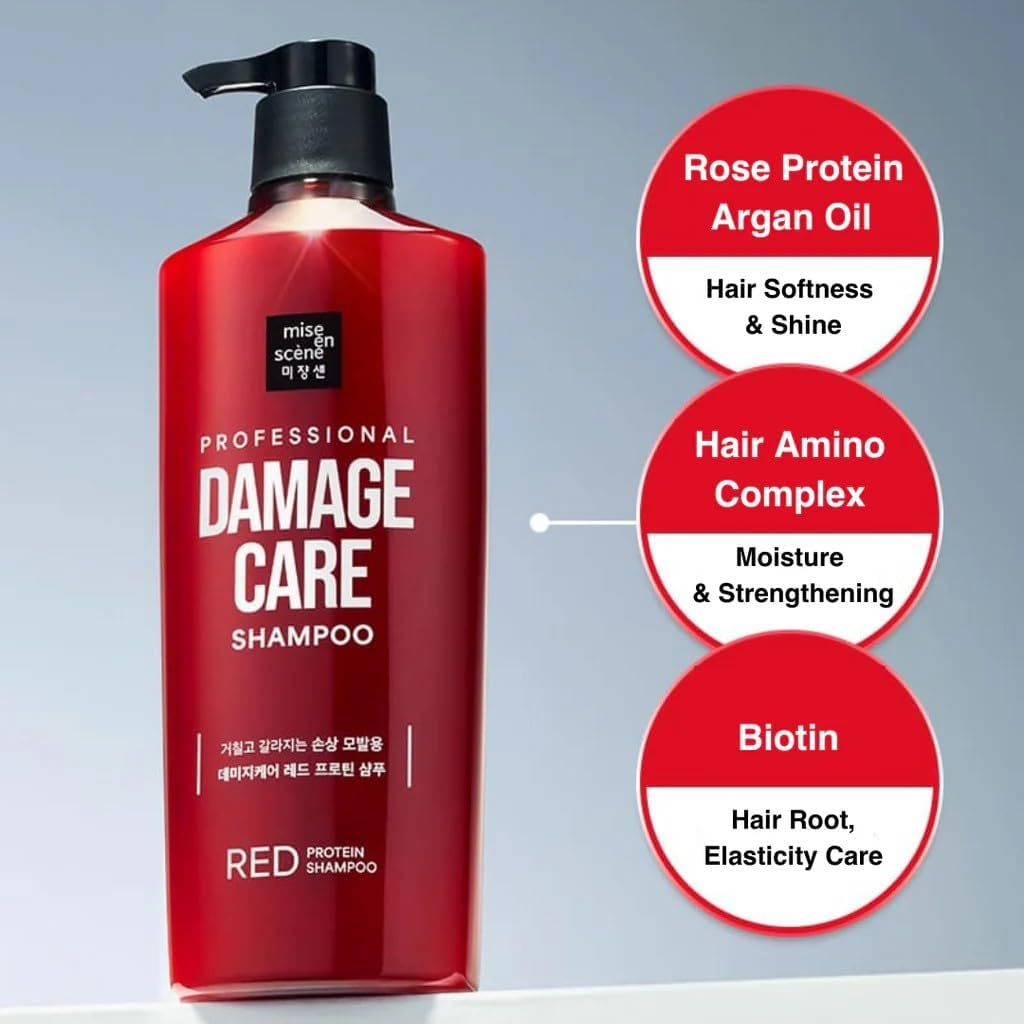 Mise En Scene Miseenscene Damage Care Rose Protein Shampoo 680 Ml