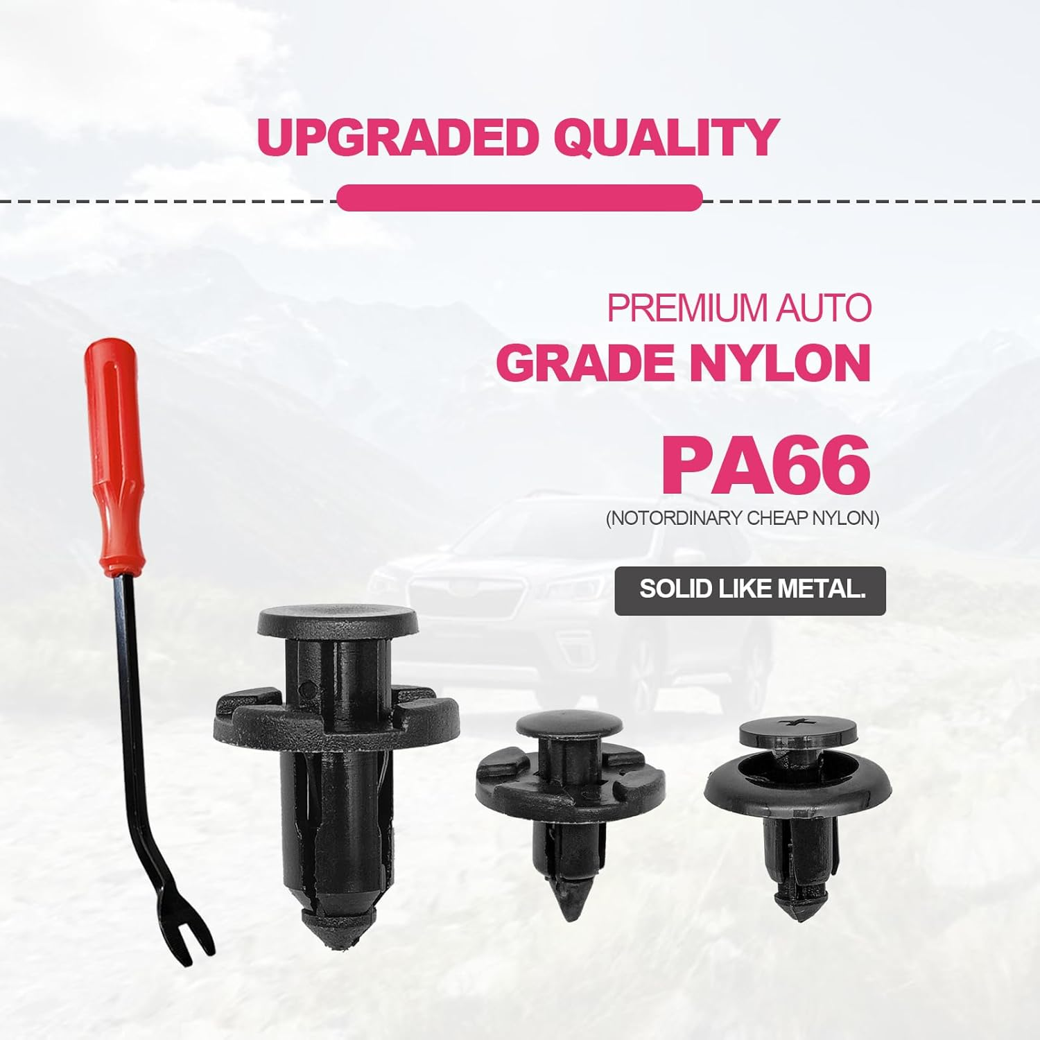 7Mm 8Mm 10Mm Push Type Retainer Fasteners Rivets Clips Compatible with Subaru Replace for 90914-0007, 90913-0067, 90914-0051 (100PCS) image number 6