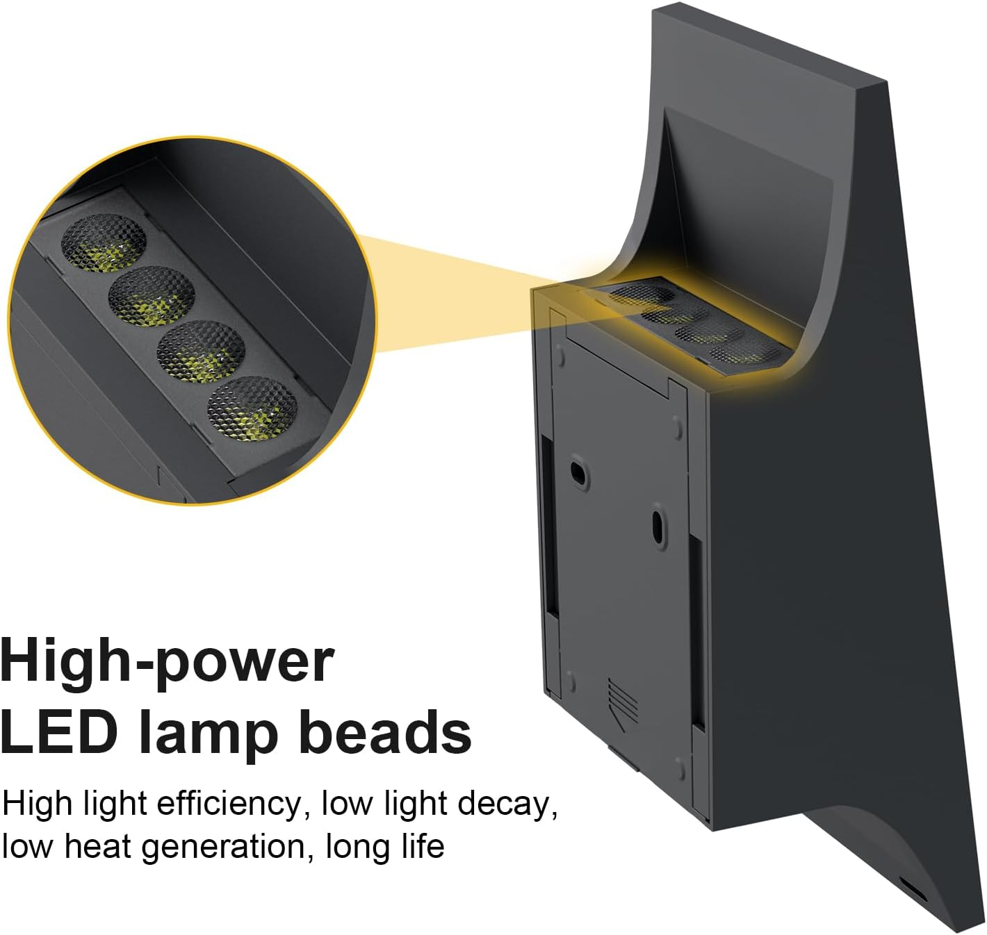 SOTTLOT Solar Sconce Lights Outdoor, Dimmable Solar Wall Lights up and Down, 3000K 700LM Solars Lights Outdoor IP65 Waterproof for Yard Fence Patio Garage Porch, 2Pcs