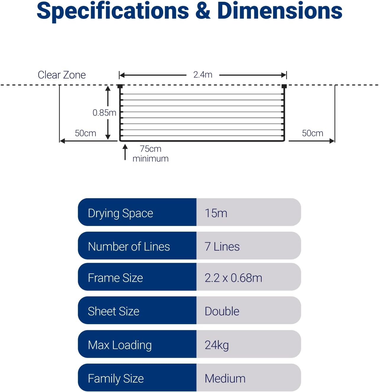 Hills Compact Folding Frame Clothesline, Monument image number 5