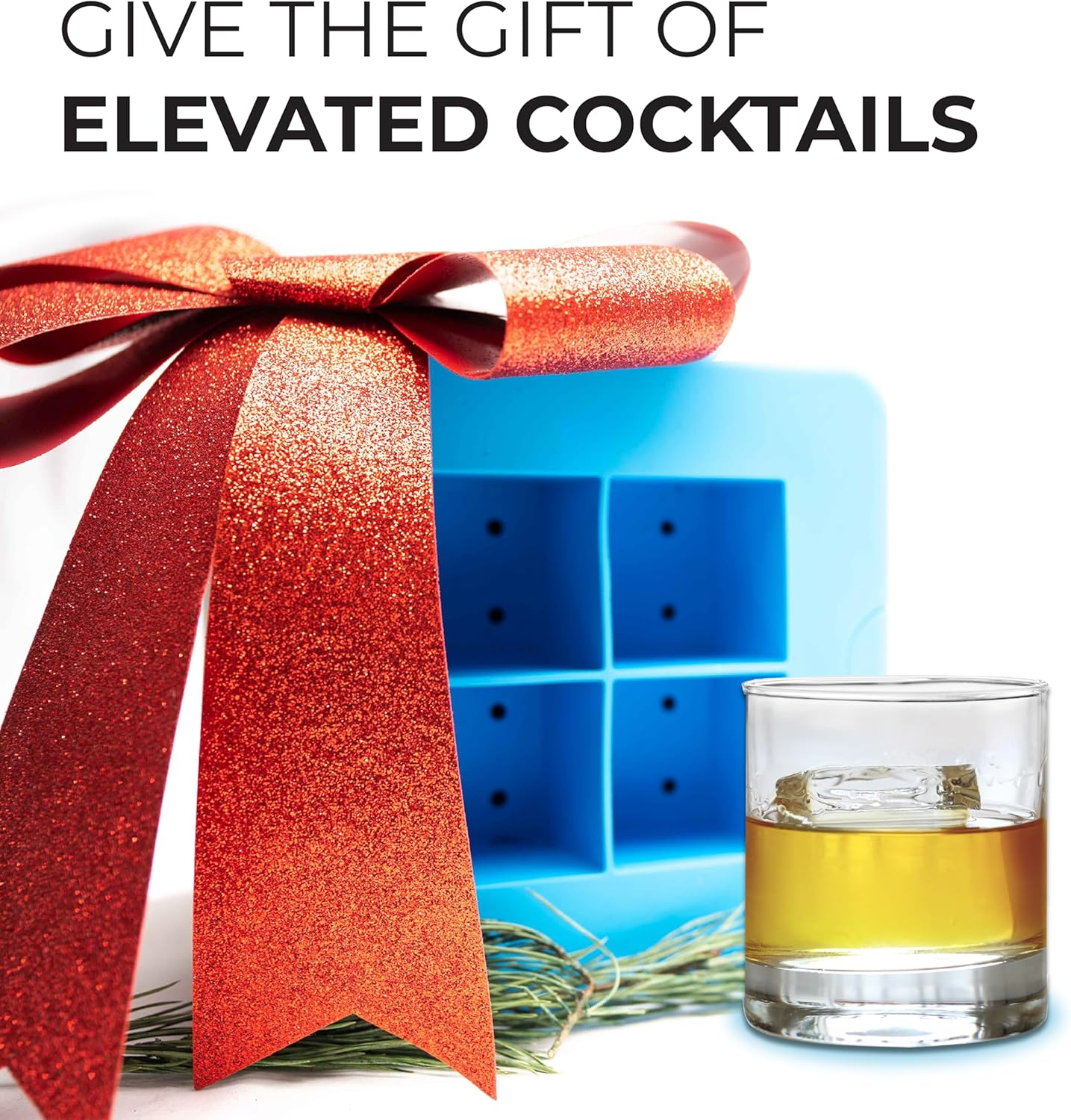 True Cubes Clear Ice Cube Maker, Clear Ice Mold - 4 Large Clear Ice Cubes for Cocktails, Drinks & Whiskey - Bpa-Free Silicone Square Ice Cube Mold - Whiskey Gifts for Men image number 5