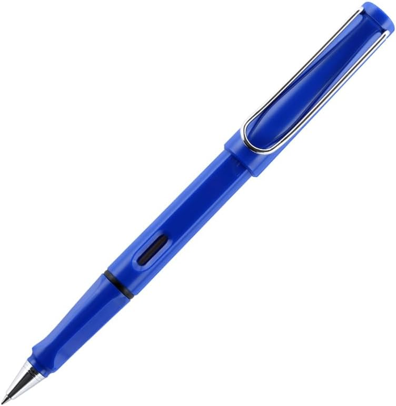 Smooth Rollerball Pen, 0.5Mm Tip, Black Gel Ink, Colour Barrel, Pocket Clip, Compatible with 843 845 Pen Refills (White)