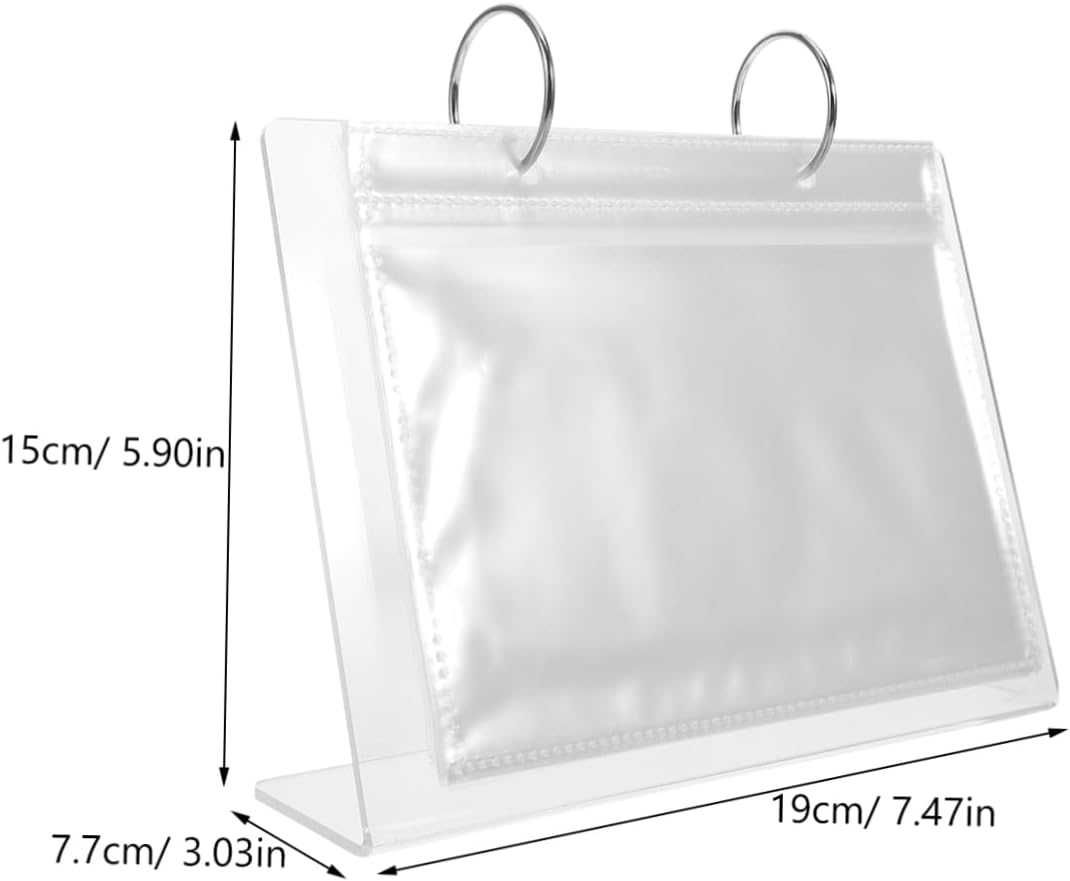 LALADEFIEE Nail Art Storage Book Display Stand Press Nail Display Book for Stickers Sample Cards