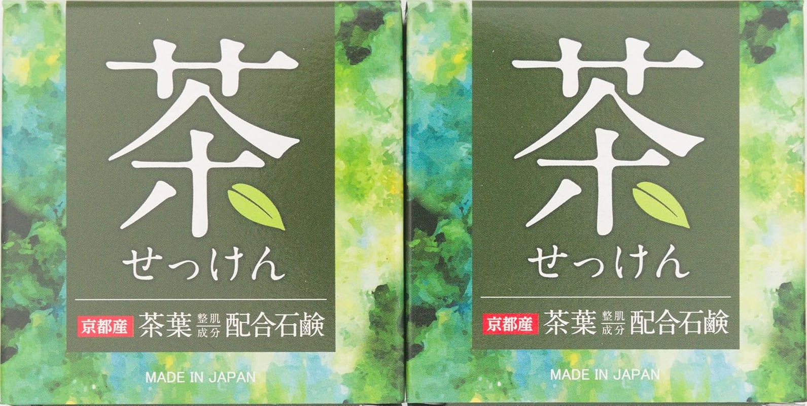 TIWAWA Green Tea Soap -2 Pack | Japanese Antioxidant Face & Body Soap with Natural Tea Leaf Extract | Gentle Cleanser for Sensitive & Oily Skin | Made in Japan image number 2
