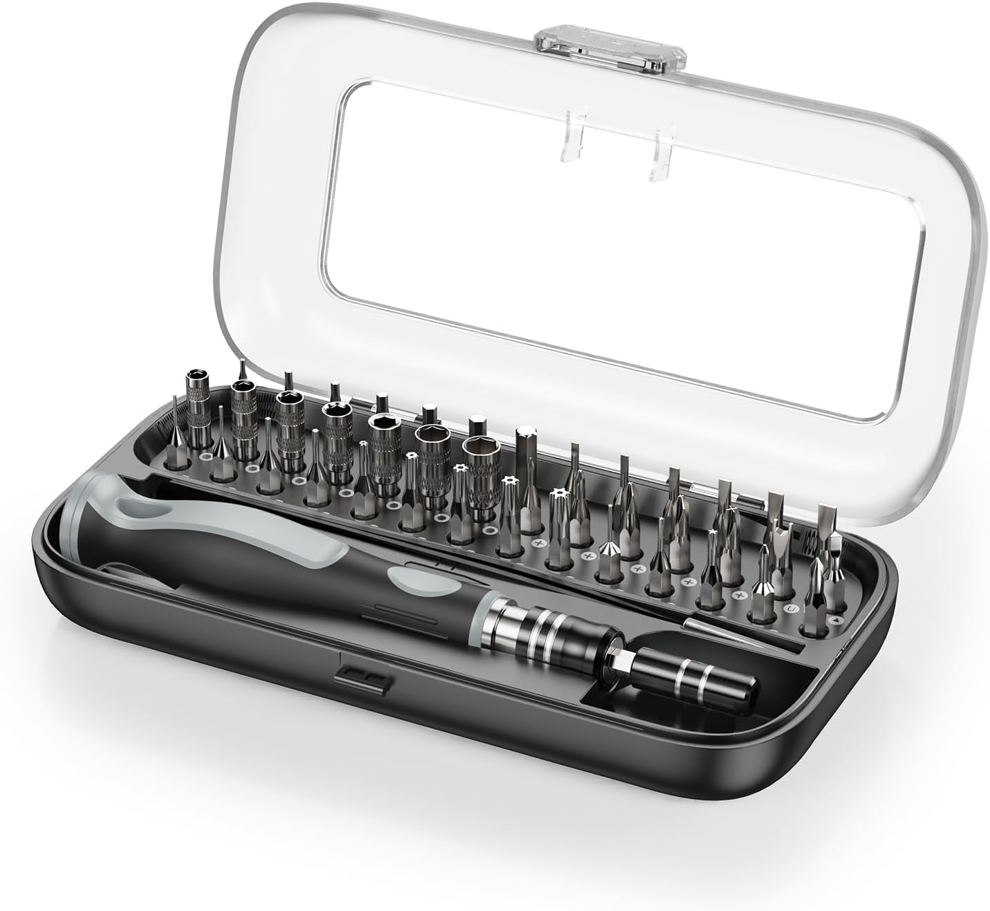 AMIR Precision Screwdriver Set, 132 in 1 Magnetic Screwdriver Set Kit, Electronics Repair Screwdrivers Tool Kit with 108 Magnetic Drill Bits for Repair Phone, Watch, Switch, Computer, Tablet, PC