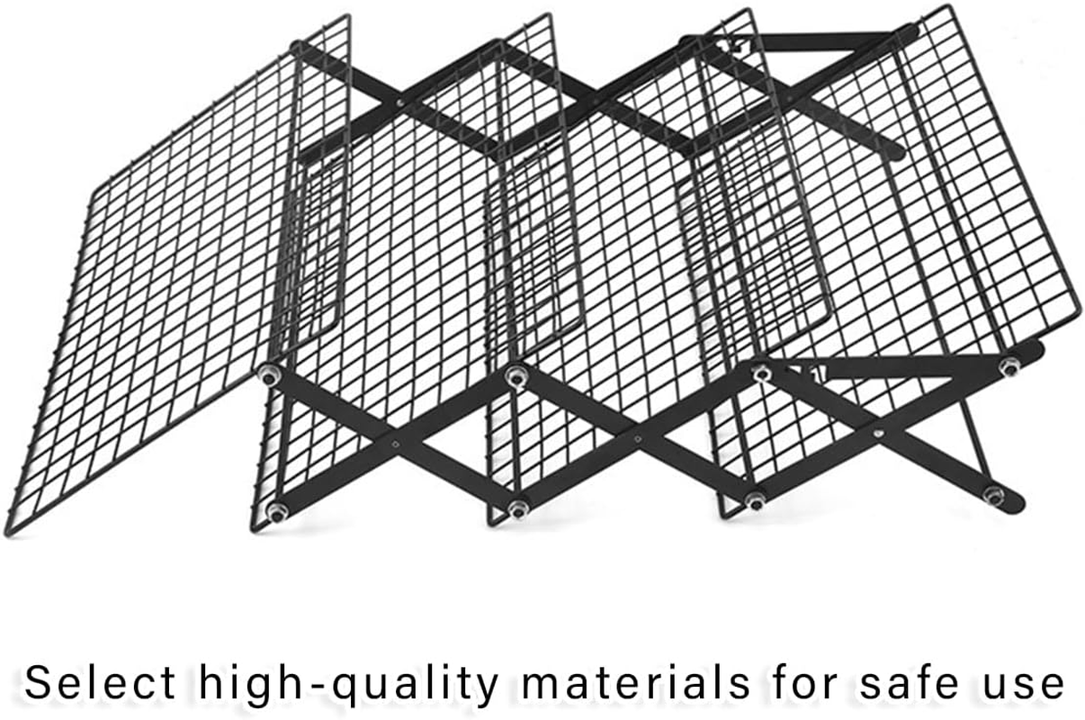 AIMALL 1 Outdoor Foldable Iron Storage Rack - 3 Layers or 4 Layers, Portable Camping Table Rack for Kitchen and Picnic, Compact and Durable Design - 3 Layers image number 2