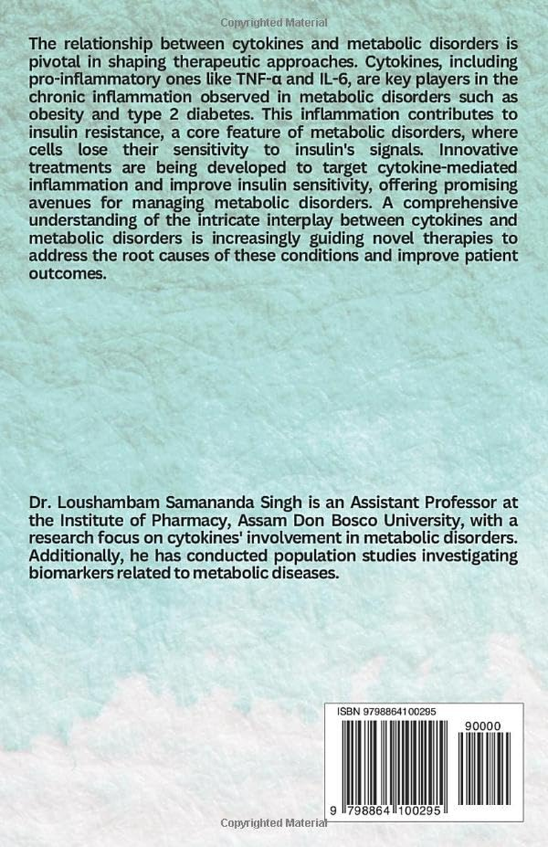 Cytokines & Metabolic Disorders: Novel Perspectives in the Approach to Therapy