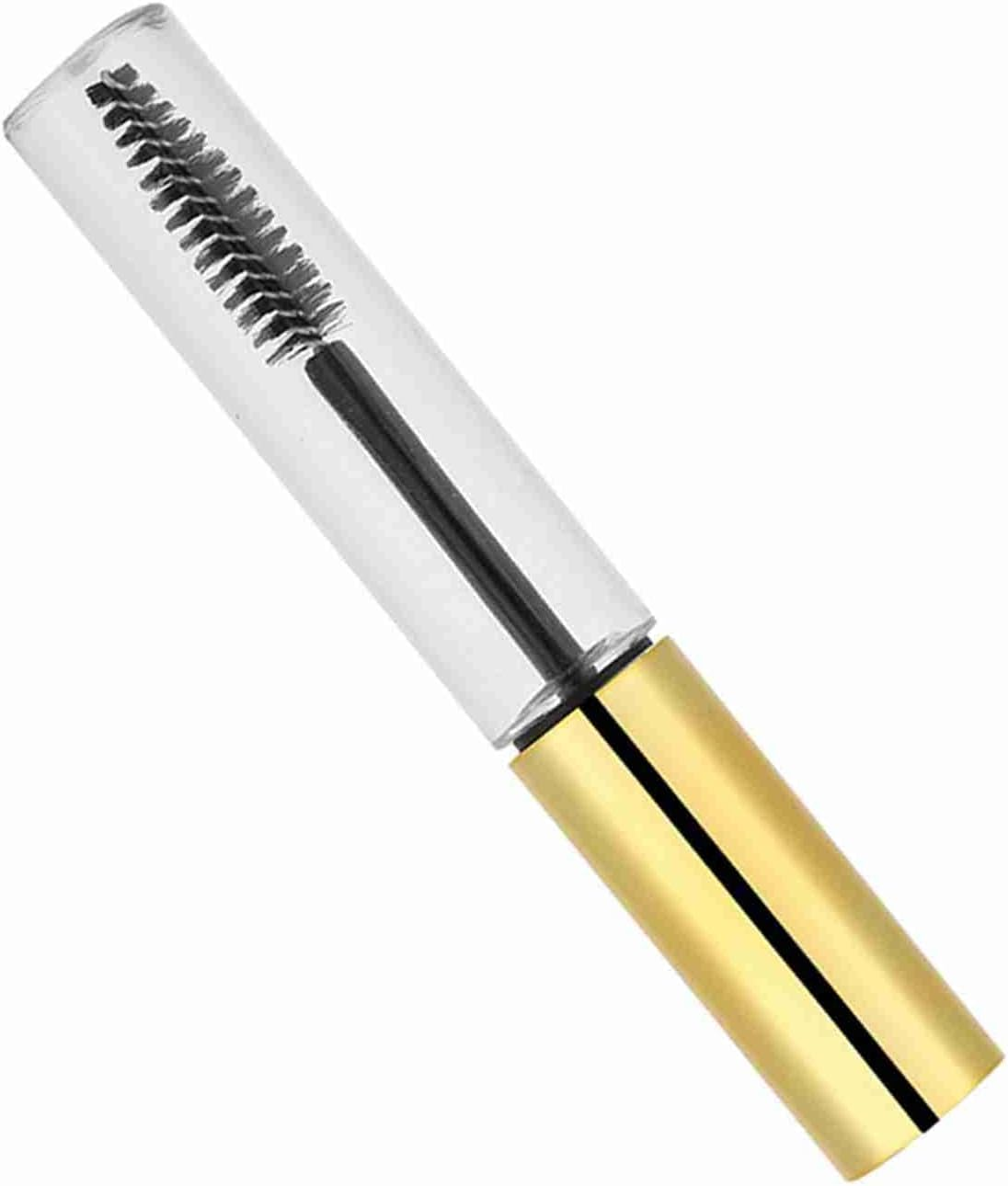 Xiuganpo 10Ml Empty Mascara Tube Durable Eyelash Wand Container for Makeup Artist Eco-Friendly Material (10Ml Bright Gold Cap) image number 1