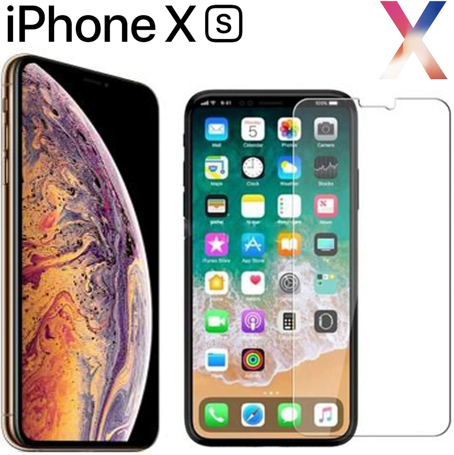 Anti-Scratch 4H PET Film Screen Protector Apple Iphone Xs Front image number 2