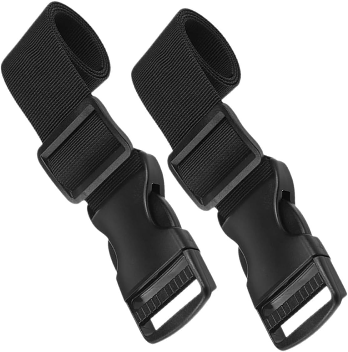 BESPORTBLE 2Pcs Adjustable Nylon Luggage Buckle Strap Wide Long with Snap Clasp for Travel Suitcase Backpack Fixing and Outdoor Bag Securing image number 1