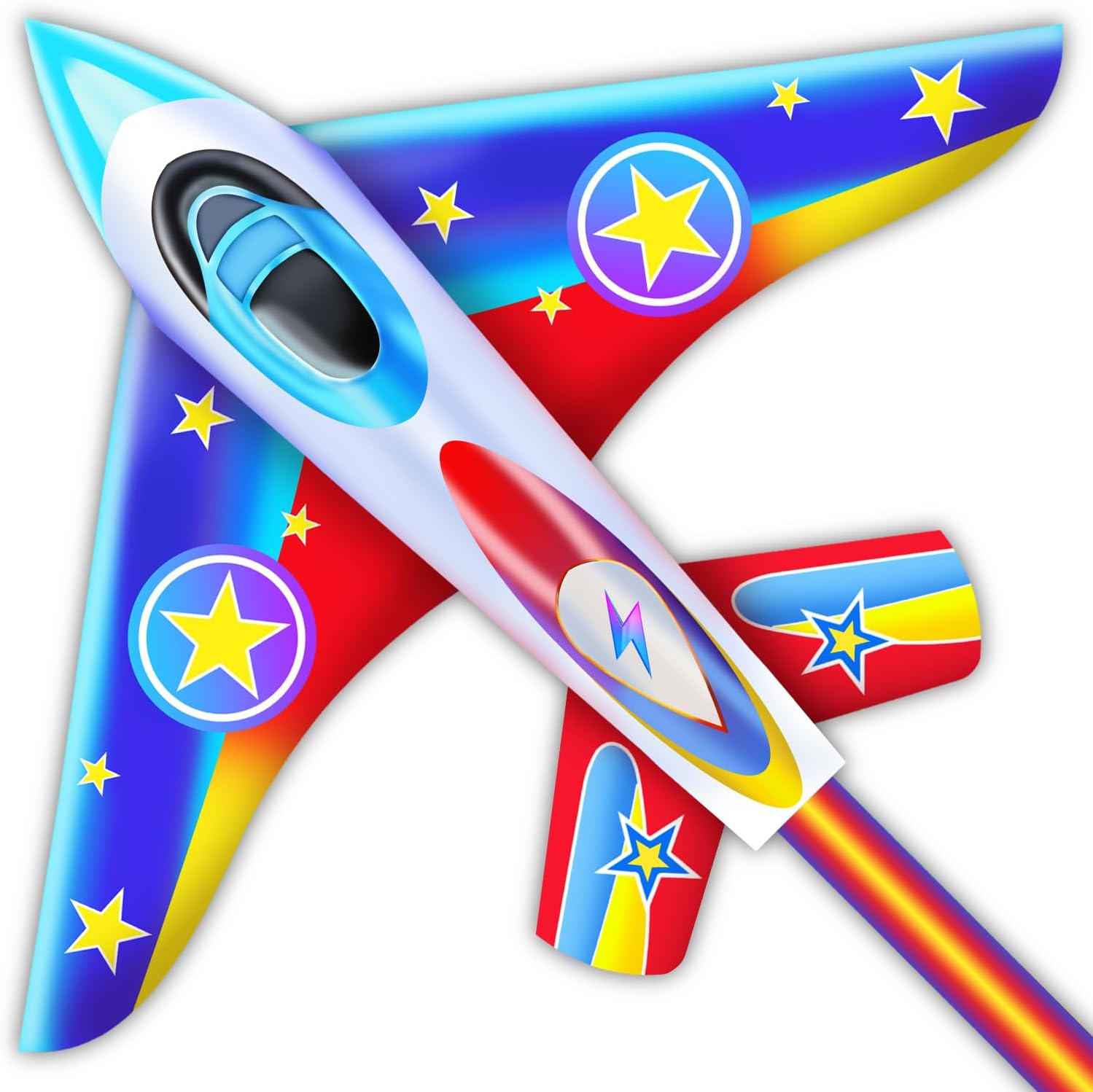 YFAFENGS Airplane Kites for Kids & Adults, Best Beach Kite for Beginners Easy to Fly Kite with Long Tail Children Kites for Ages 8-12, Professional for Beach and Outdoor Activity