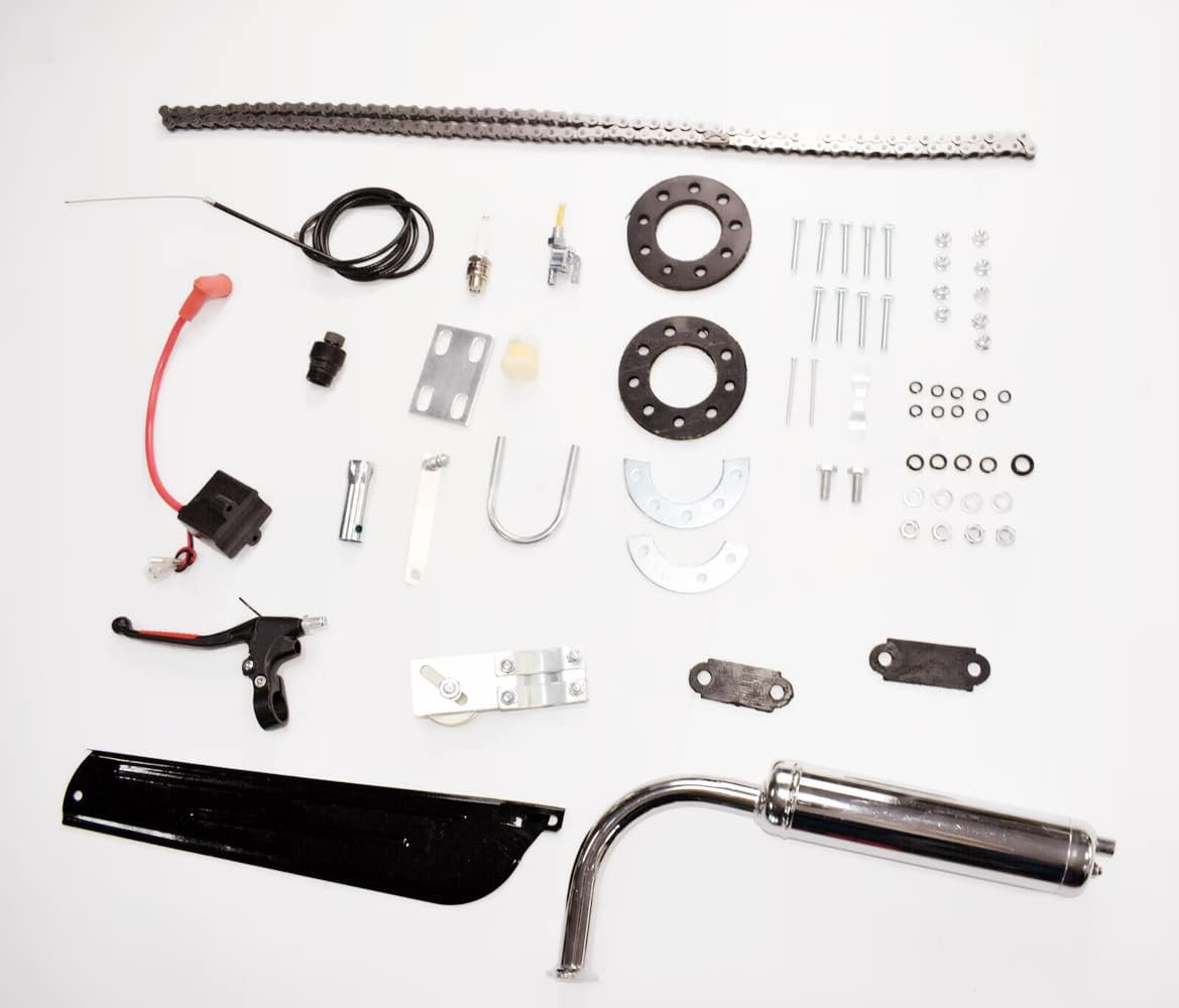 Bocid 2 Stroke 100CC Motorized Bike Kit Motorised Bicycle Push Petrol Gas Motor Engine Kit image number 3