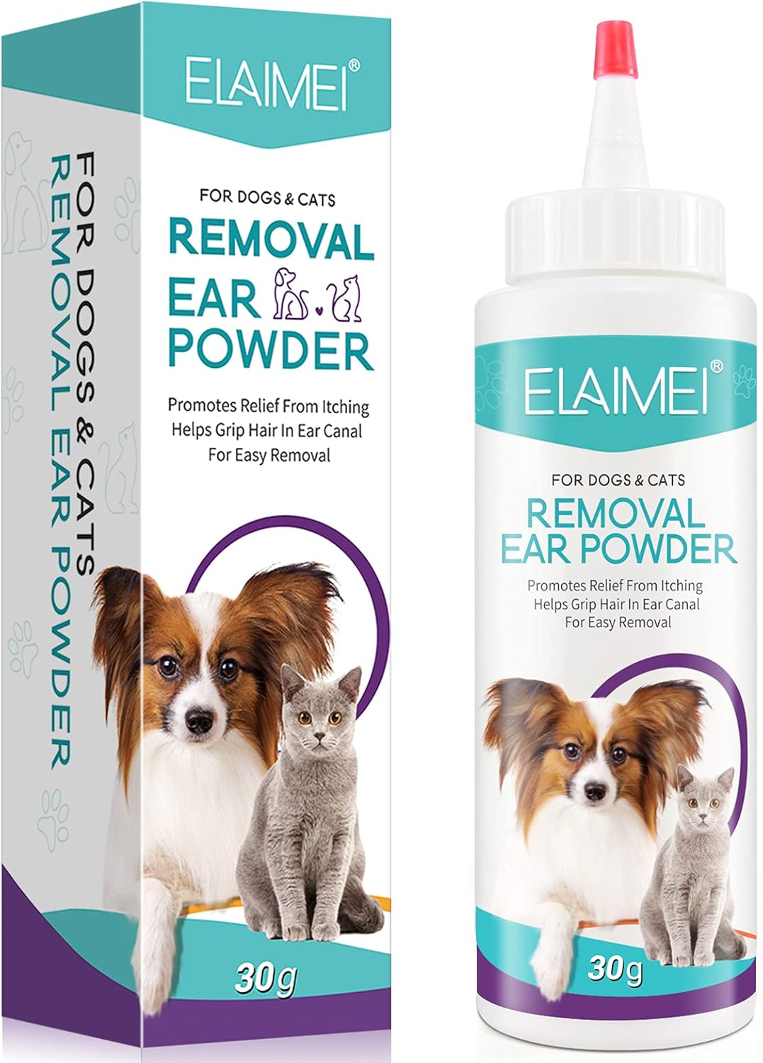 Dog Ear Cleaner - Removal Ear Powder for Pets,Dog Ear Infection Treatment,Supports Infection Prone Ears, Ear Odor in Pets image number 3