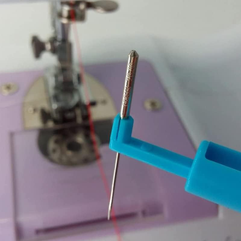 AIMALL 10PCS Automatic Needle Threader Set &ndash; Easy Insertion Handle for Sewing Machines, Reduces Eyestrain, 2.95 Inch Lightweight Plastic Design image number 2