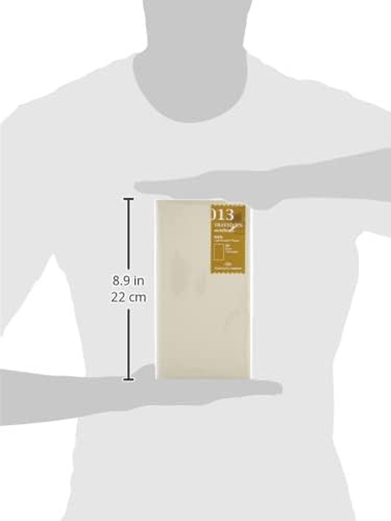 Traveler'S Company Traveler'S Notebook Refill 013, Lightweight Blank Paper, 128 Pages