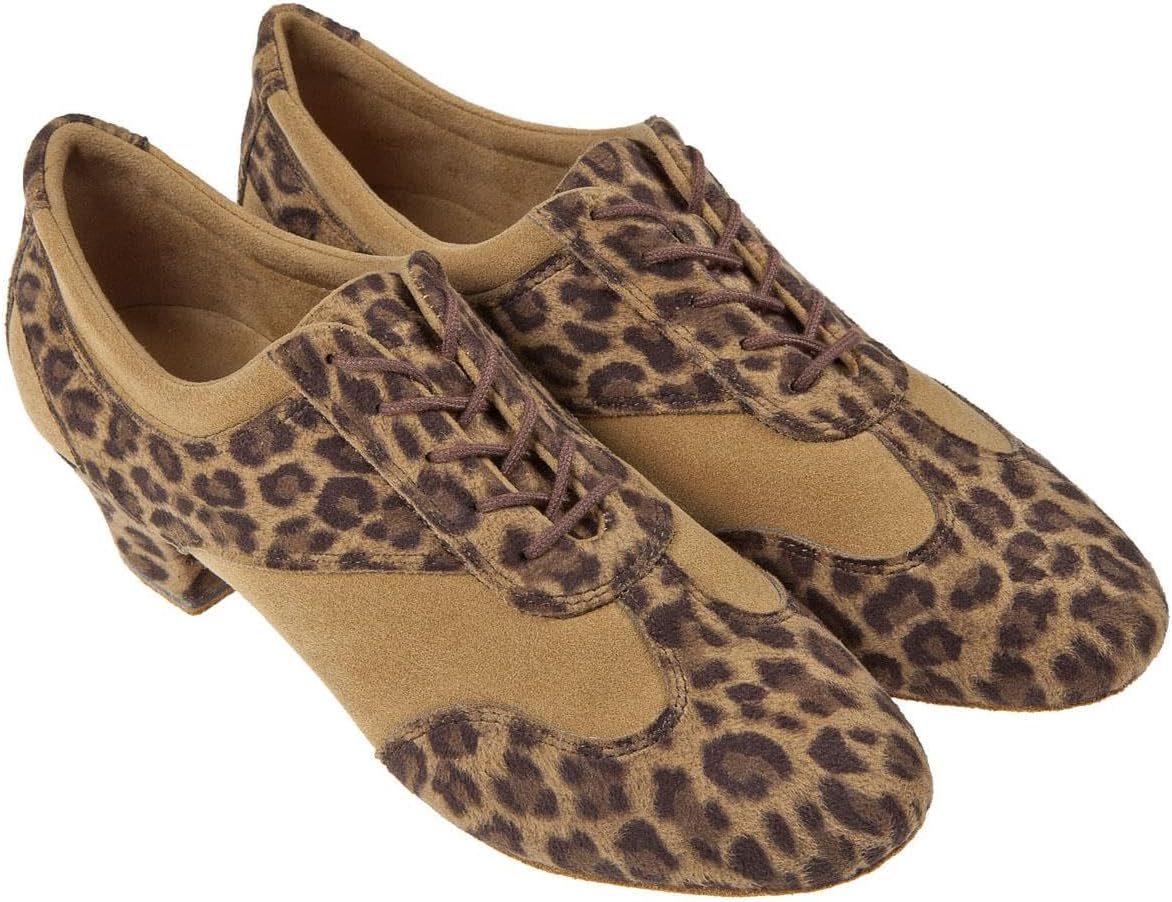 Diamant Women'S Trainer Shoes 188-234-609 - Microfibre Leopard - 3.7 Cm Block Heel - Split Variospin Sole - Normal Width - Made in Germany image number 4