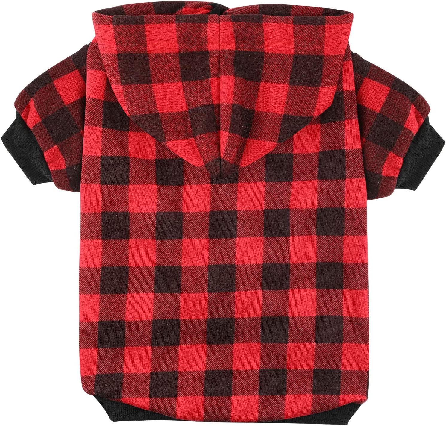 The Creativehome Plaid Dog Hoodie Sweatshirt Sweater for Extra Large Dogs Cat Puppy Clothes Coat Warm and Soft(Xxl) image number 1