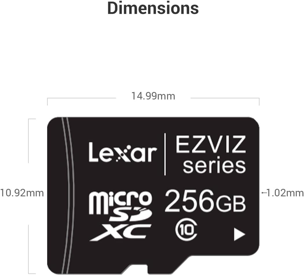 EZVIZ Ultra Micro SDXC Class 10 Memory Card 256GB Compatible to EZVIZ Security Cameras（Sd Card 256GB image number 3