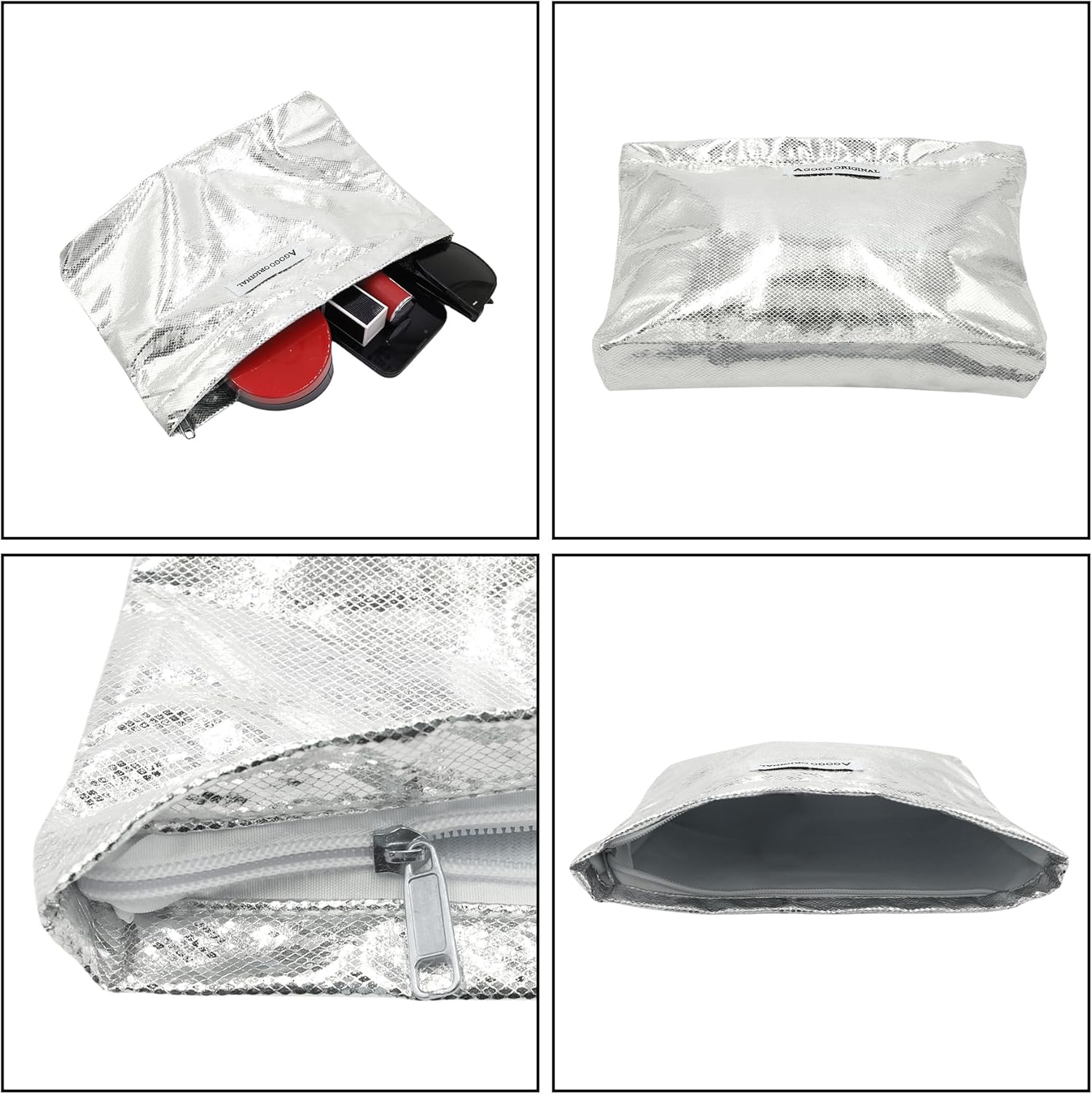 DDPOND Sparkly Makeup Bag Toiletry Bag for Women Lightweight Waterproof Cosmetic Bag Zipper Pouch Travel Accessories