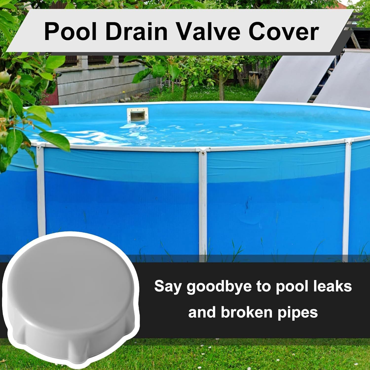 Ultimate Coleman Drain Cap Replacement - Heavy Duty Grey Valve Cover for above Ground Pools (P01006/P01010/P6D1158/P6H1158Ass16),Stop Leaks Now! image number 2