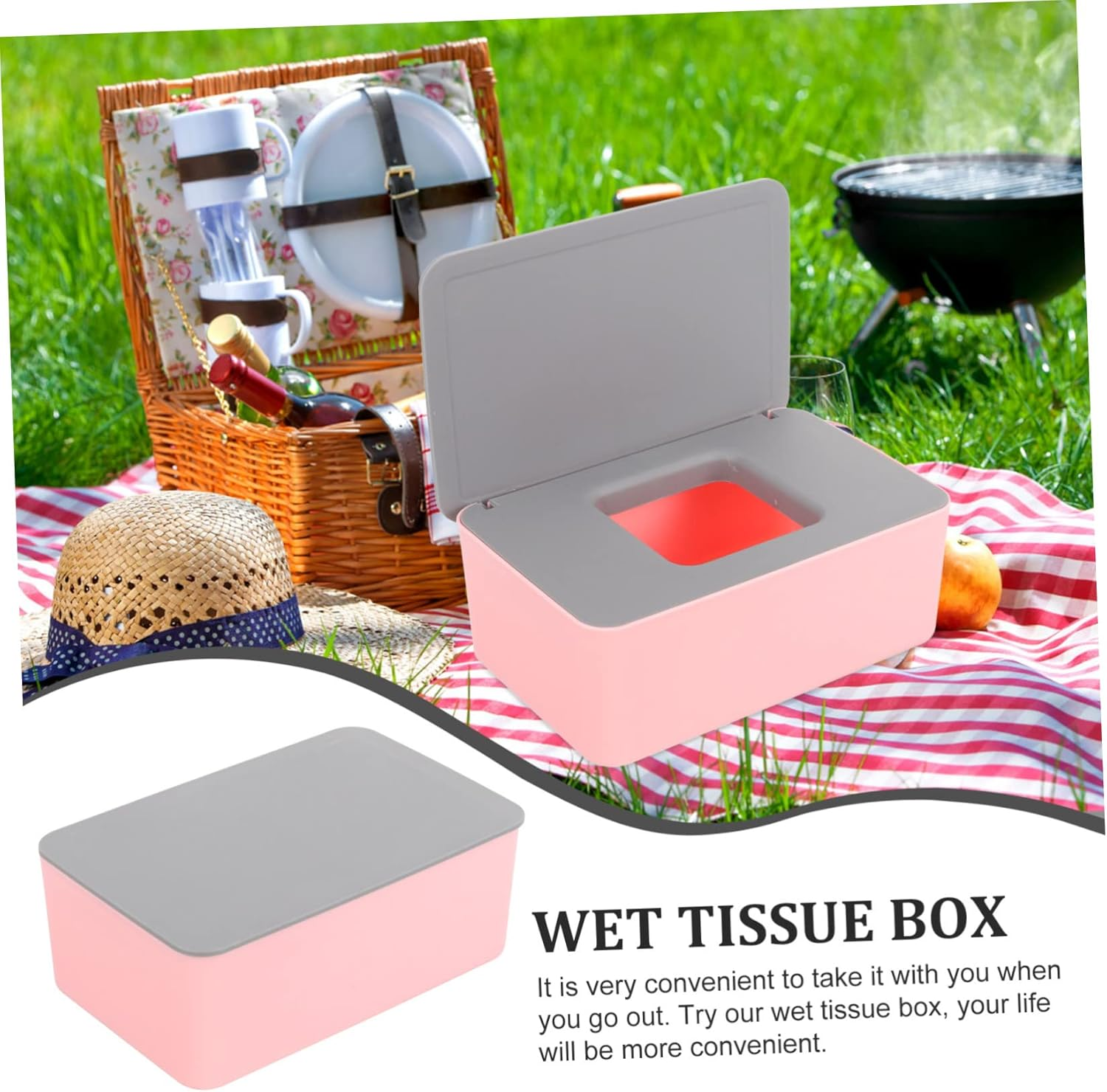Wipes Container Wipe Holder Small Wet Tissue Case Pp Material Easy to Carry Household Use image number 3