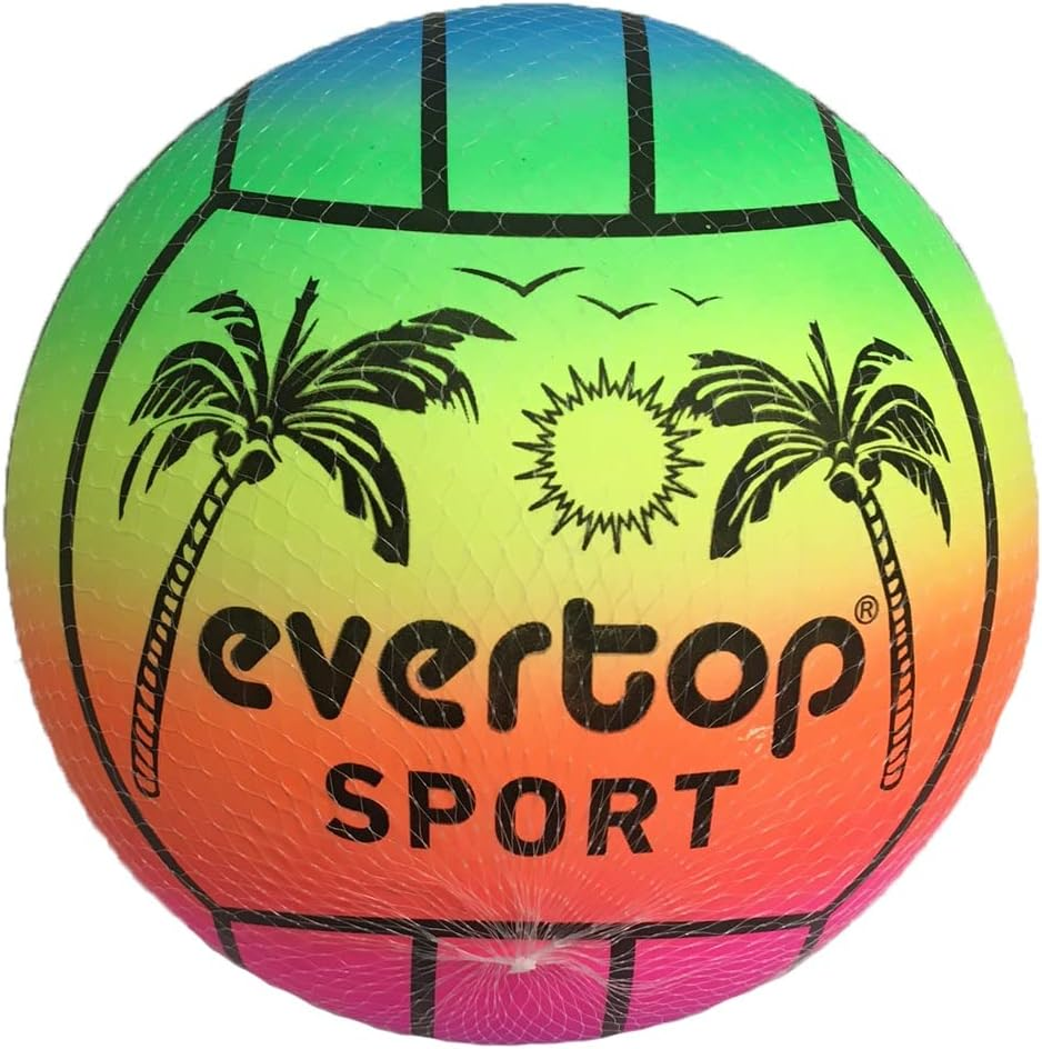Children'S Colourful Ball 23 Cm Rainbow Ball Game Solid Colour Football Volleyball for Sea Garden Indoor Outdoor Beach Assorted Colours Random Sold Uninflated image number 2