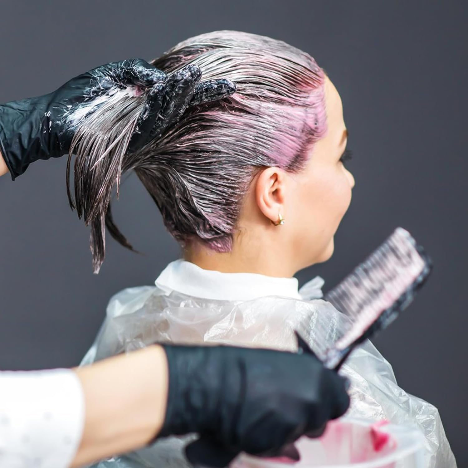 20Pcs Disposable Waterproof Hair Color Capes - Hair Dye and Styling Bibs for Home and Salon Use