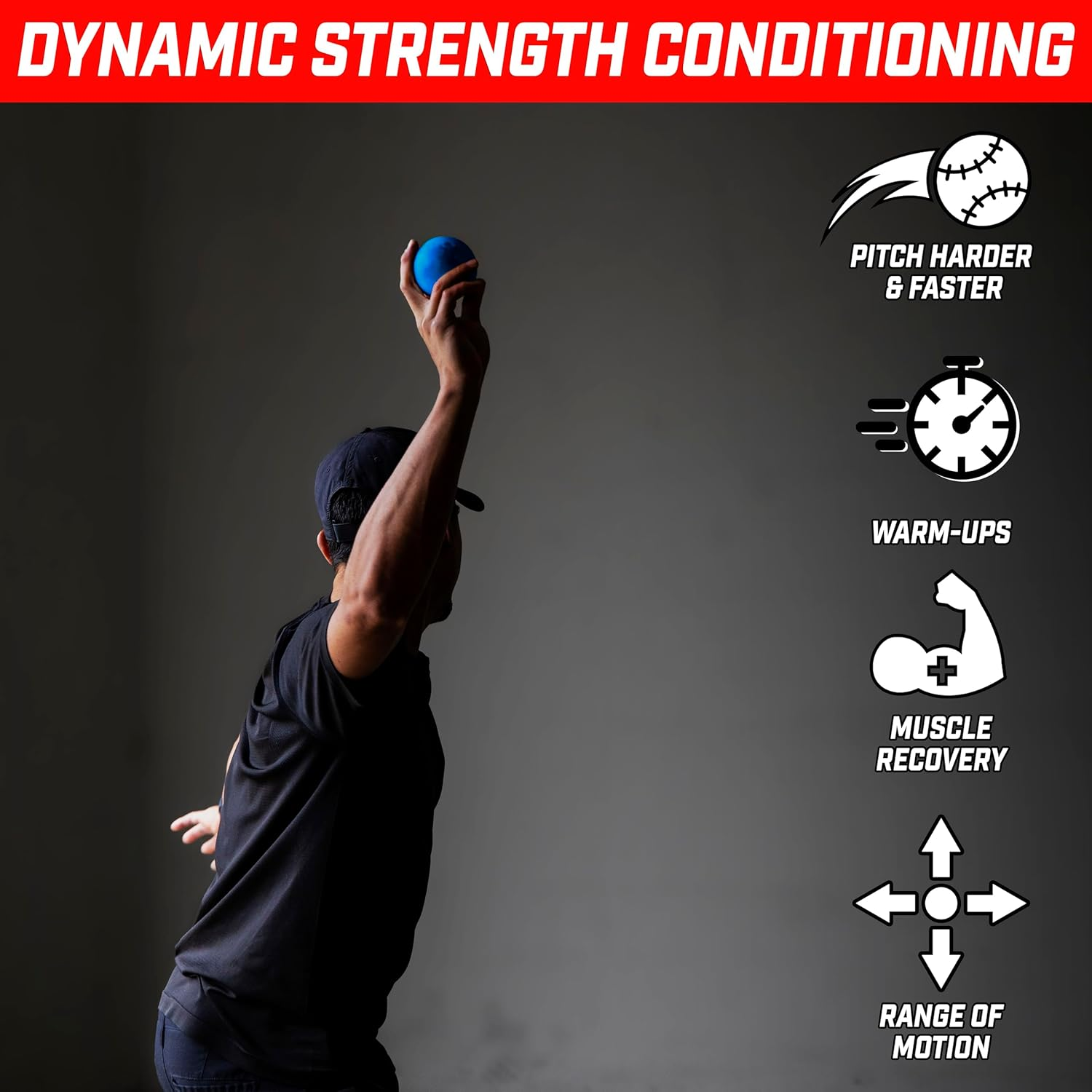 Gosports Plyometric Weighted Balls for Baseball & Softball Training 6 Pack - Variable Weight Balls to Improve Power and Mechanics, Choose Your Set image number 6