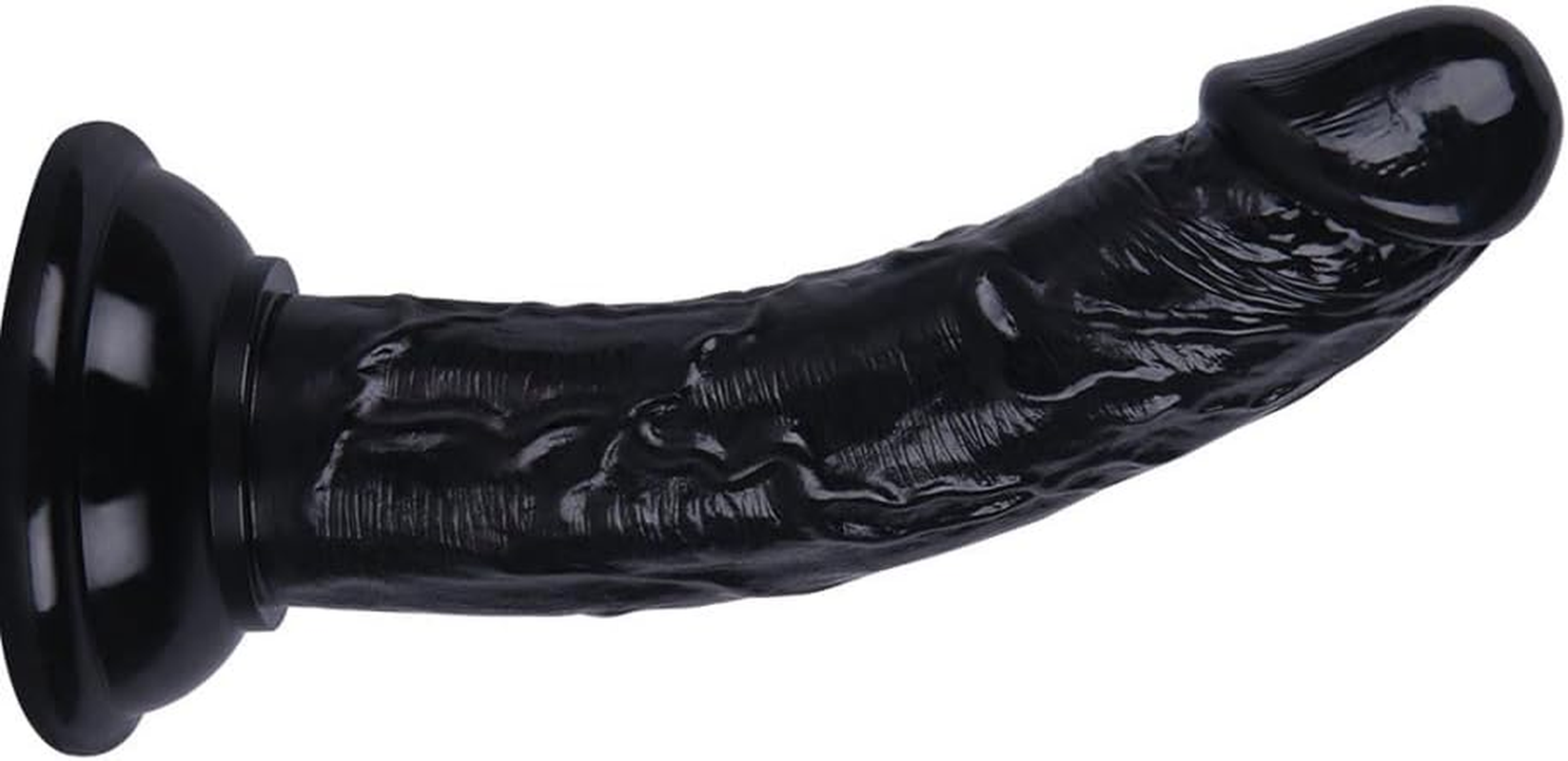 Mini Thin 5.3 Inches Realistic Dildo for Beginners, Anal Dildos Lifelike Fake Penis for Women/Men/Gay, Adult Sex Toys for G Spot Stimulator Anal Plug Training Sets (Black)