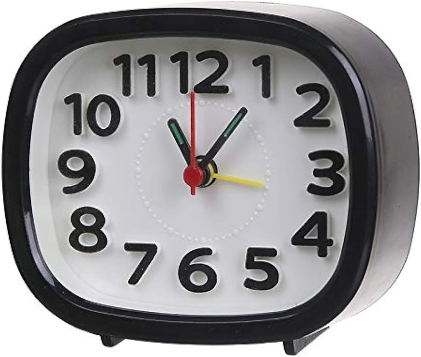 Analog Alarm Clocks for Bedrooms, Digital Alarm Clock for Kids Silent Alarm Clock Wall Clock Decor Wind up Clock Compact Alarm Clock Travel Home Decoration Small Clock image number 4