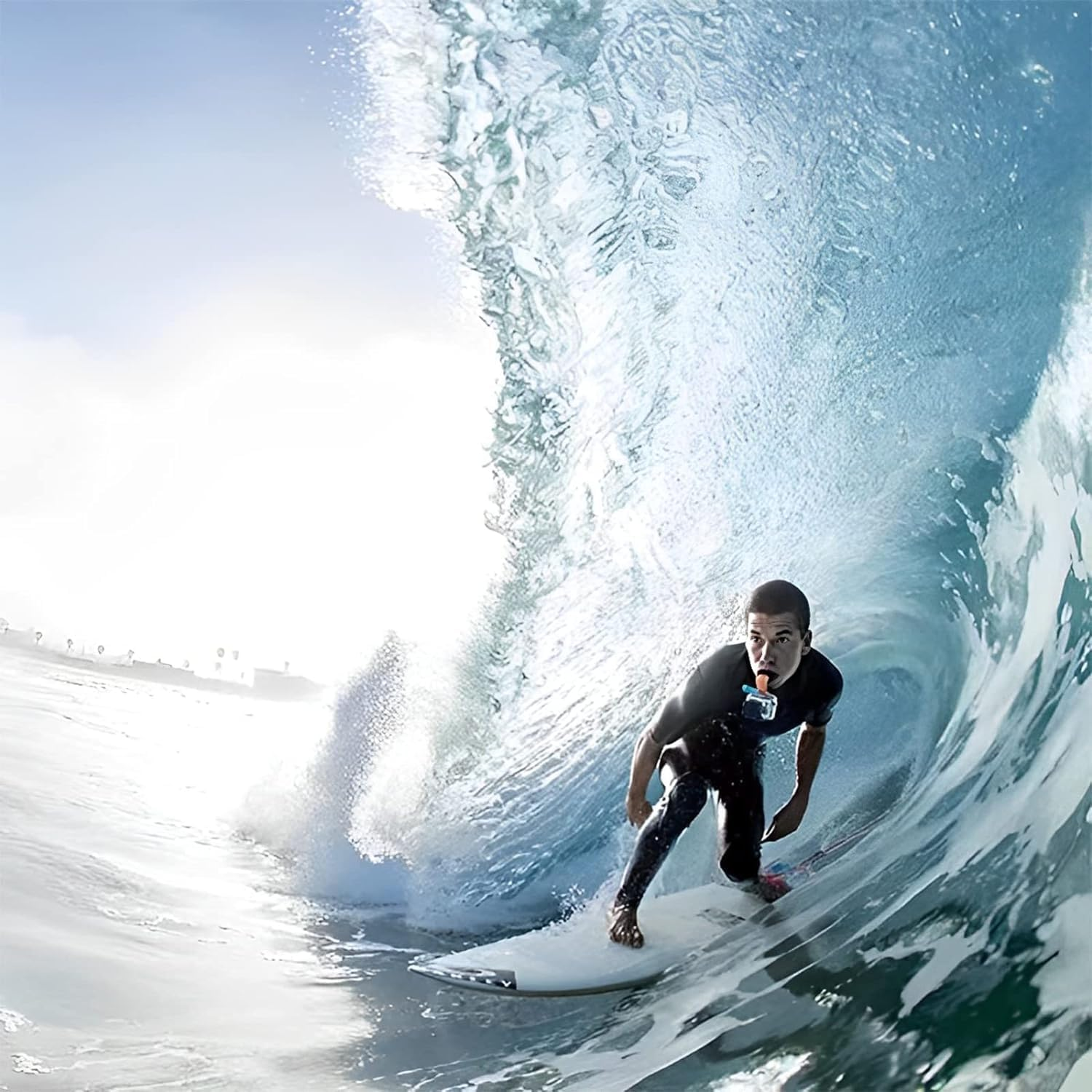 Surfing Mouth Mount Mouthpiece Accessory Kit + Floaty + Neck Lanyard Designed for All Gopro Hero, Osmo, Akaso + Other Action Cameras image number 5