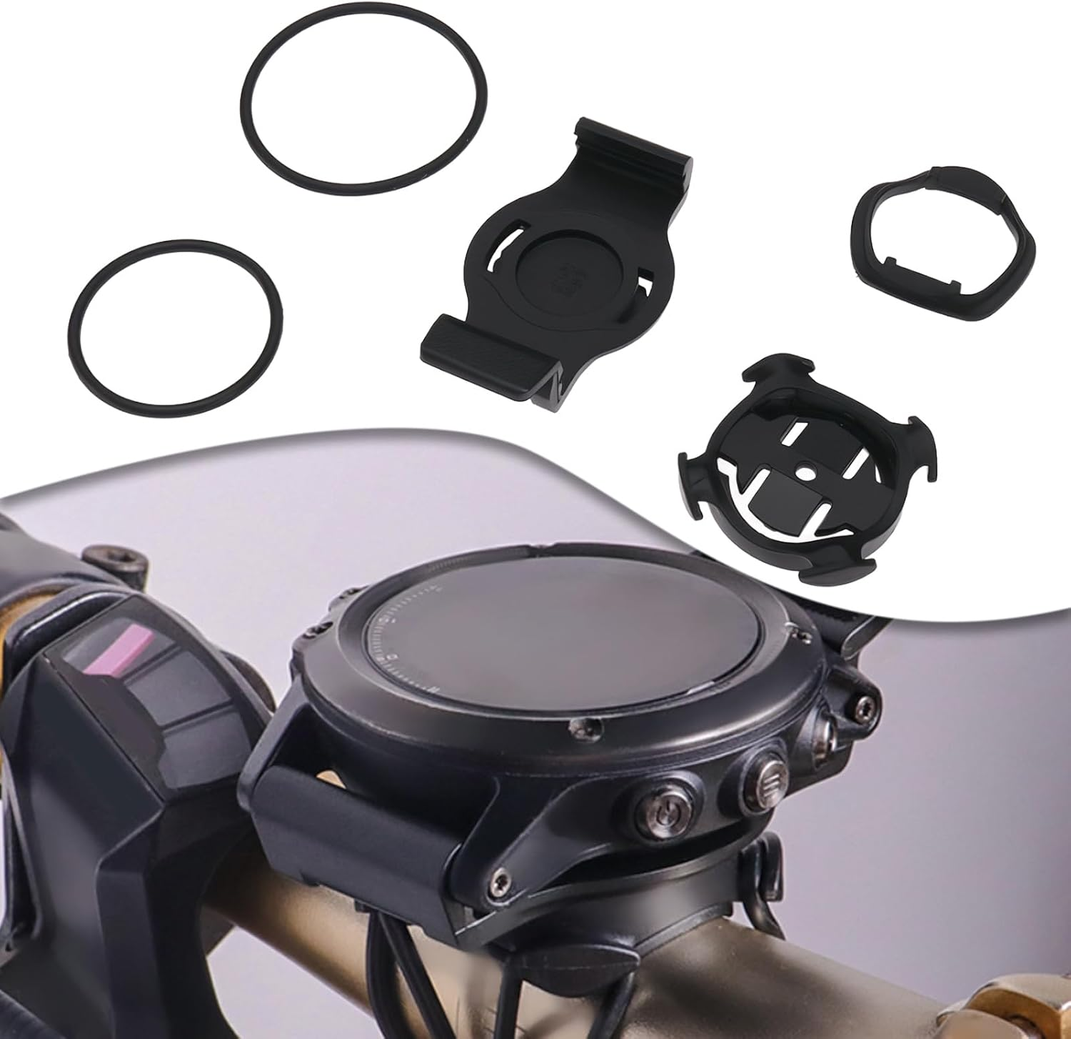 Create Idea 1 Set Quarter-Turn Bike Mount Smartwatch Holder Compatible with Garmin Fenix 6S-Pro Compatible with Fenix 6S Sapphire Editions image number 6